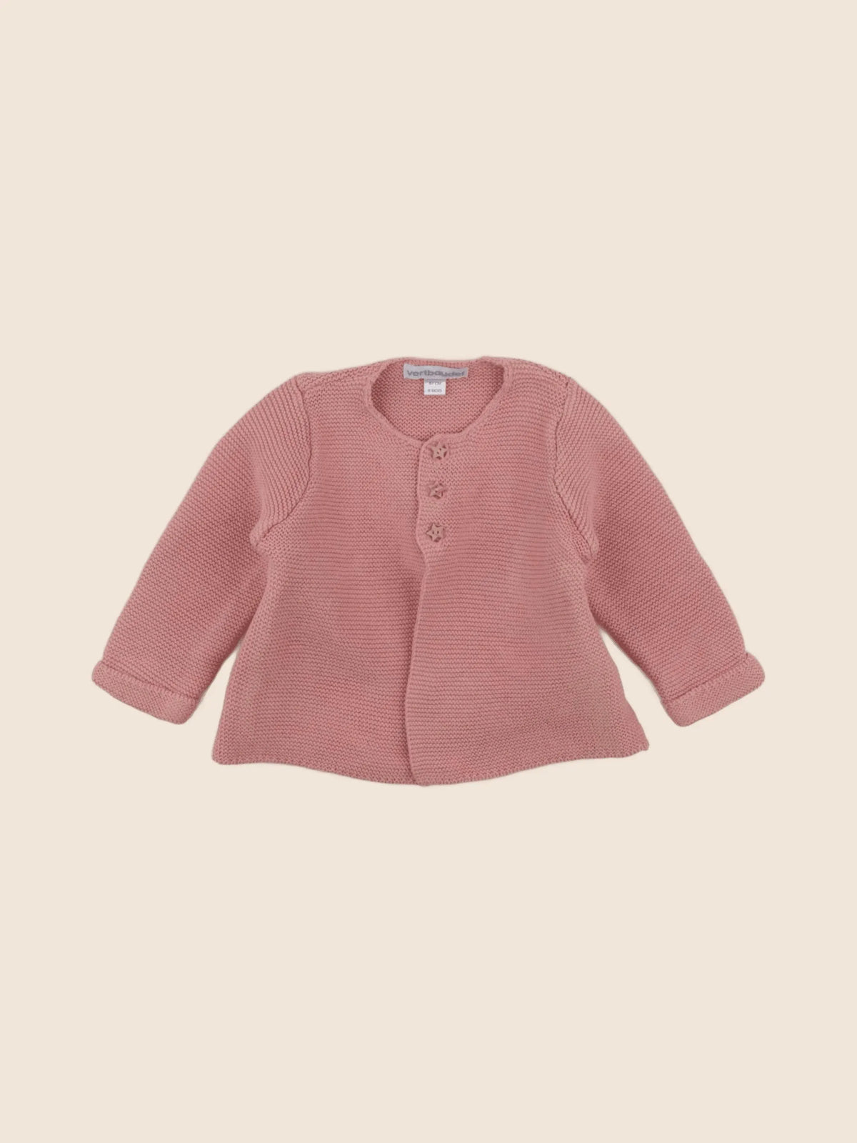 Vertbaudet - gilet rose - 6 mois
