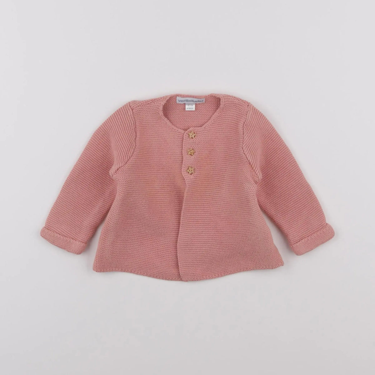 Vertbaudet - gilet rose - 6 mois