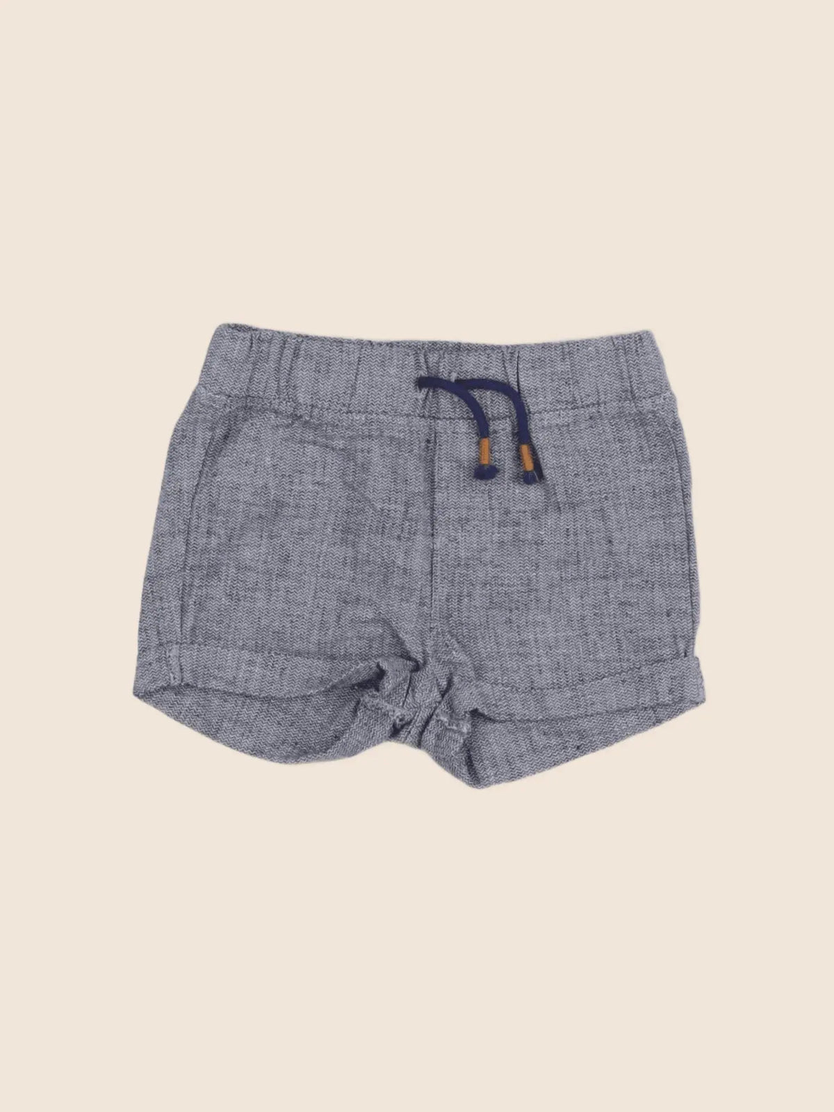 H&M - short bleu - 4/6 mois