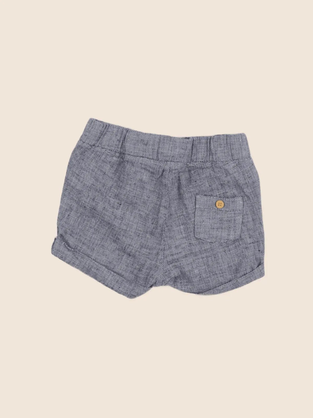 H&M - short bleu - 4/6 mois