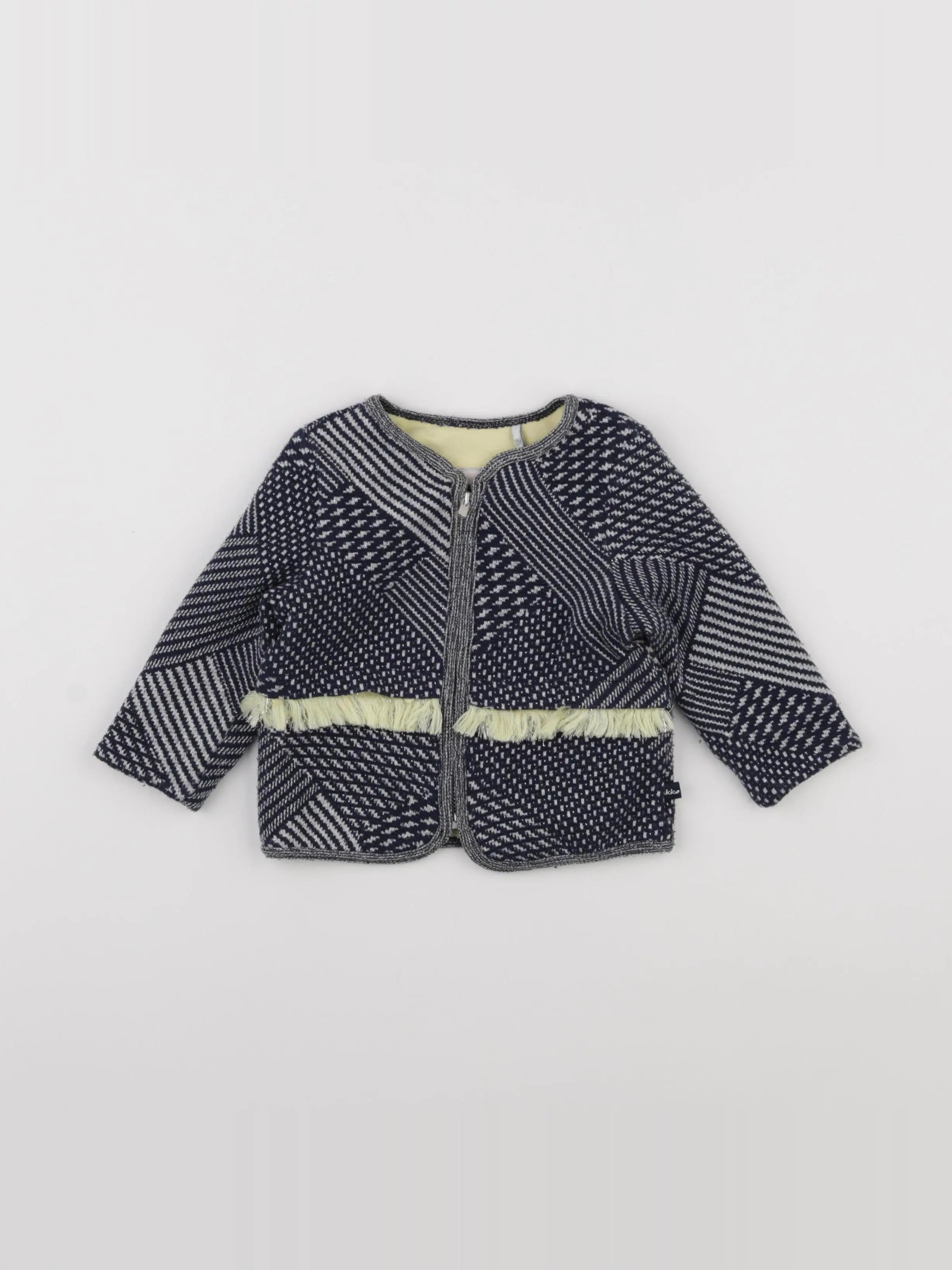 IKKS - veste bleu, jaune - 12 mois