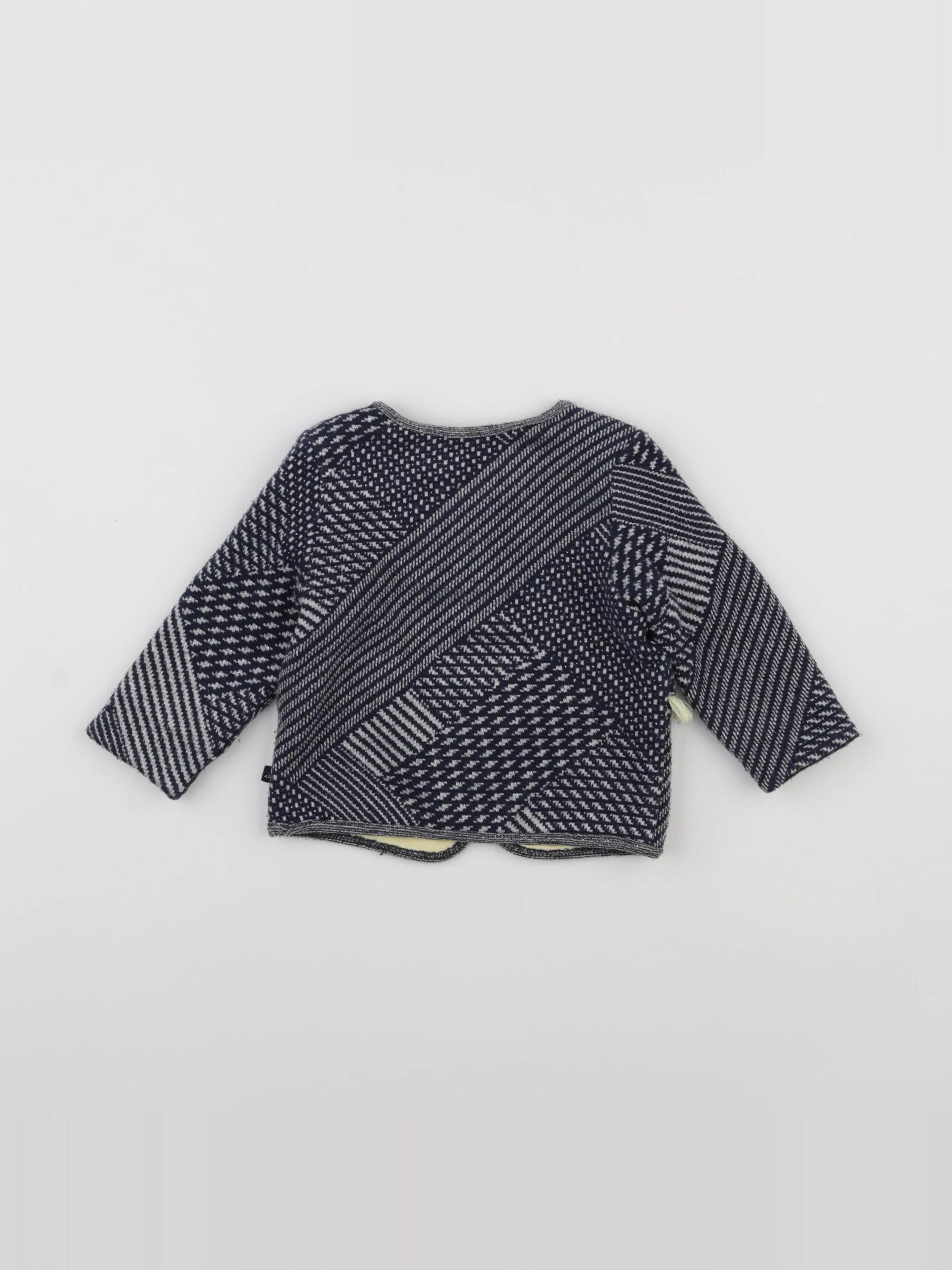 IKKS - veste bleu, jaune - 12 mois