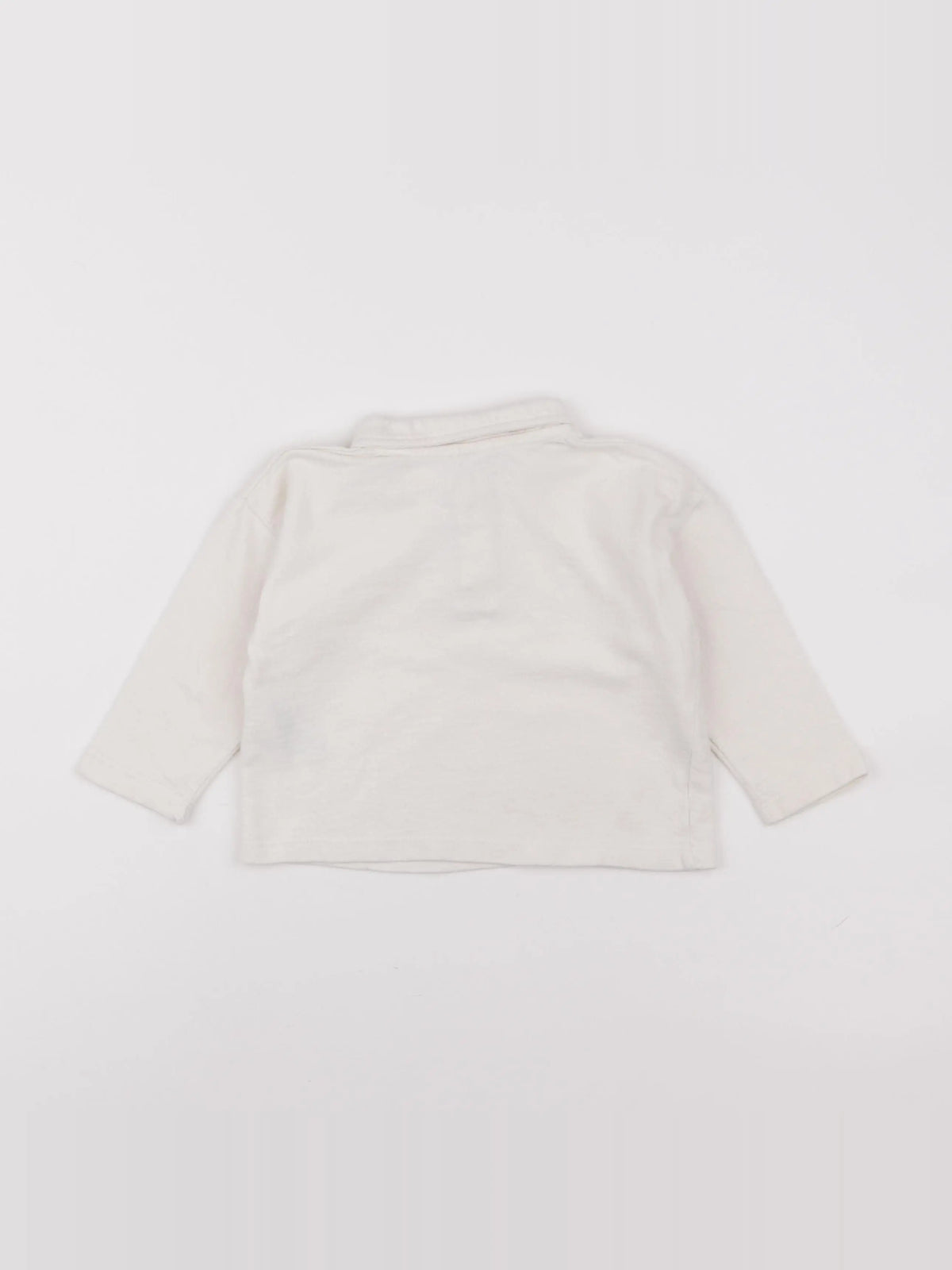 H&M - polo blanc - 9/12 mois