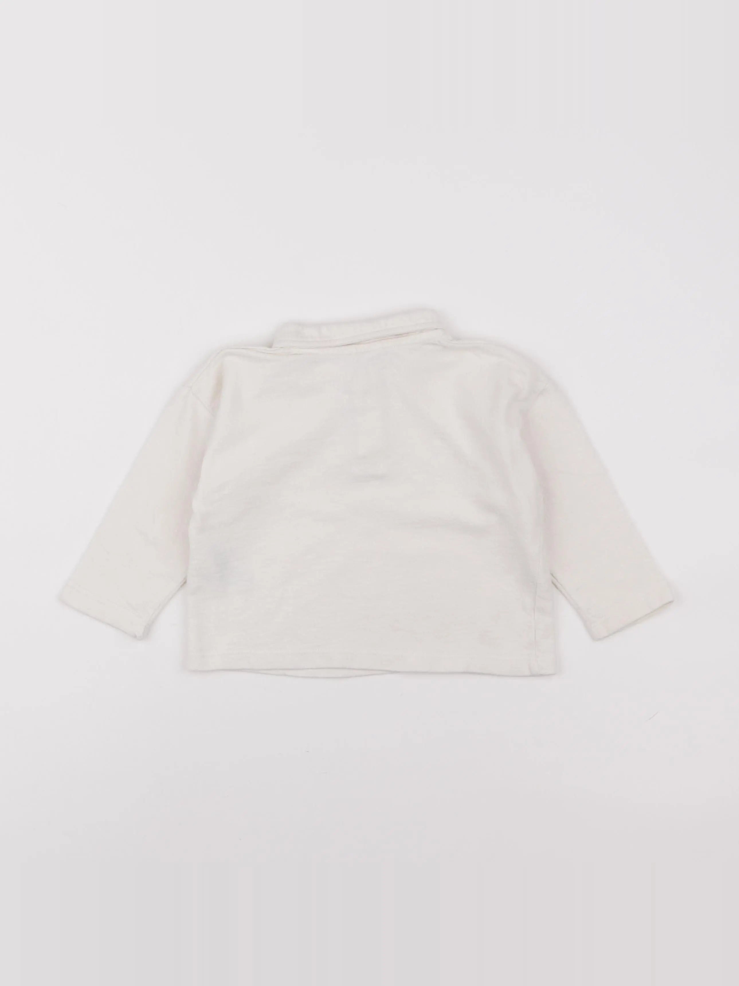 H&M - polo blanc - 9/12 mois