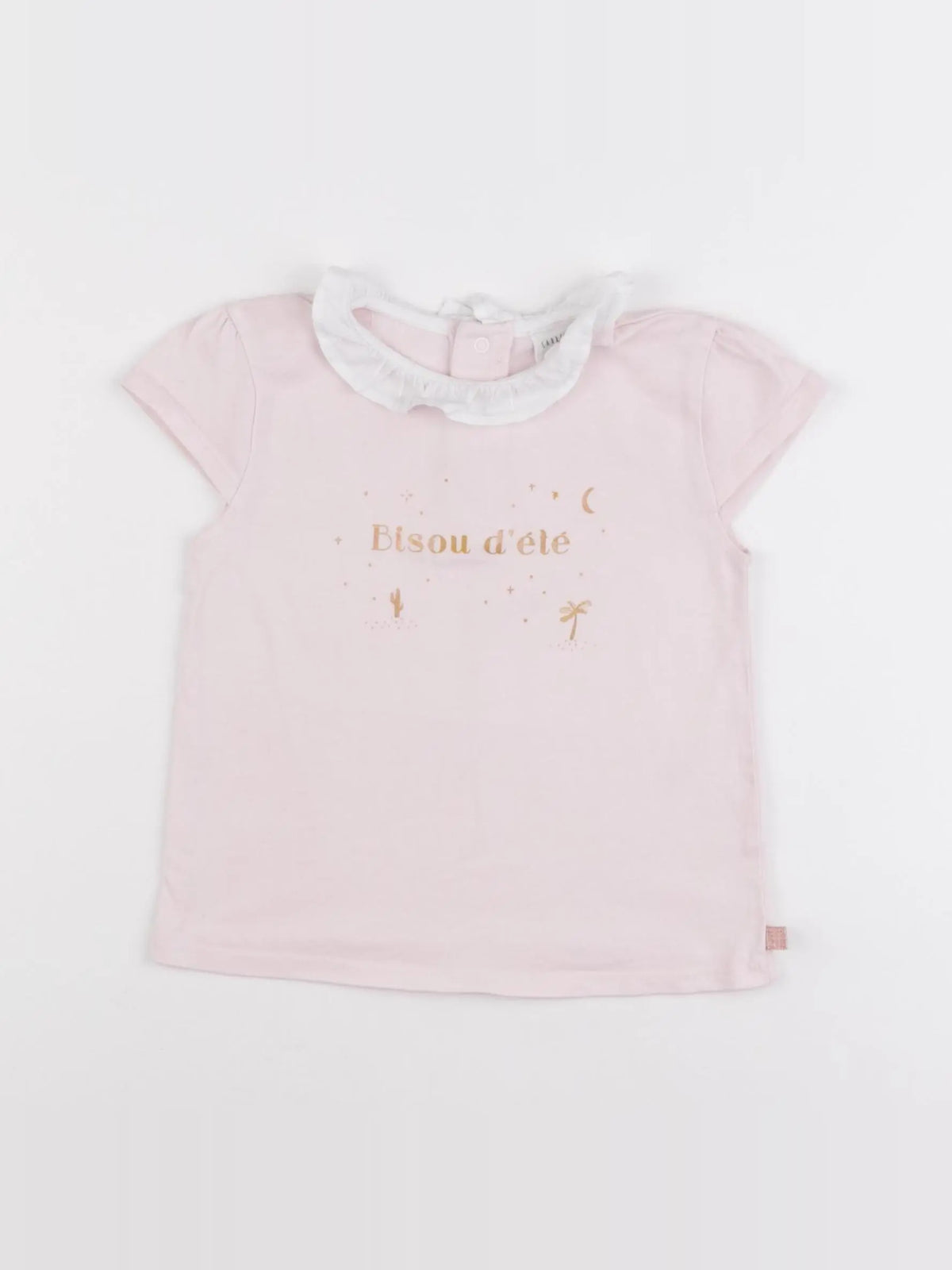 Carrément Beau - tee-shirt rose - 3 ans