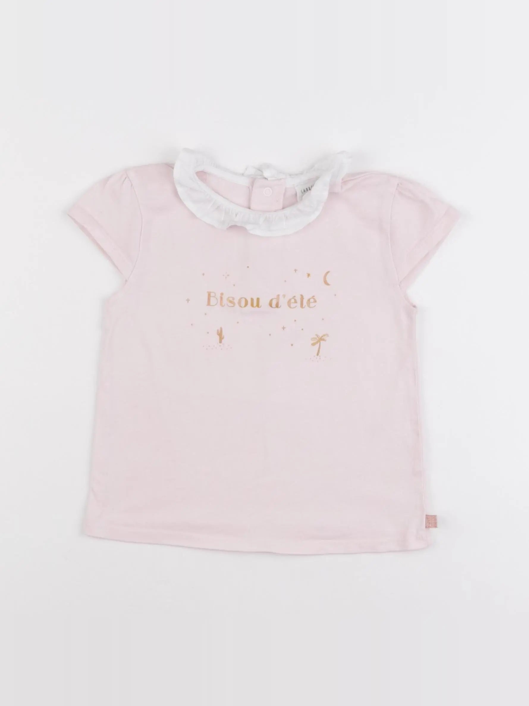 Carrément Beau - tee-shirt rose - 3 ans