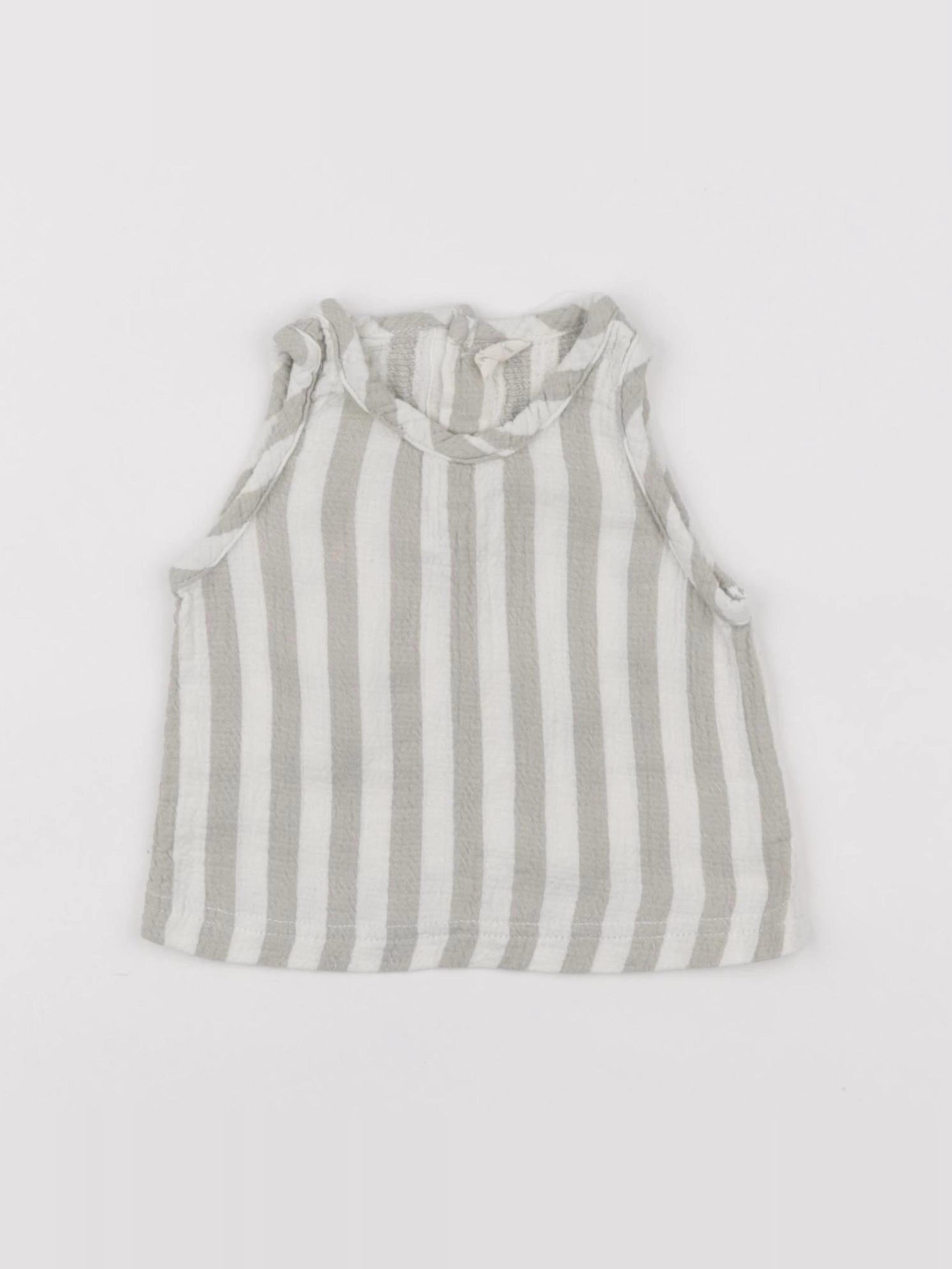 Quincy Mae - blouse beige - 0/3 mois