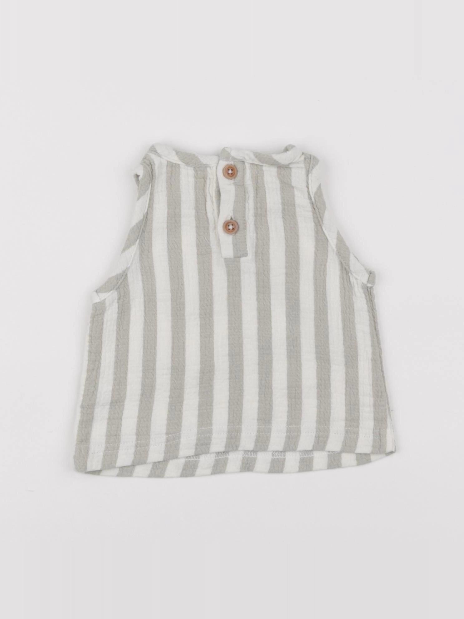 Quincy Mae - blouse beige - 0/3 mois