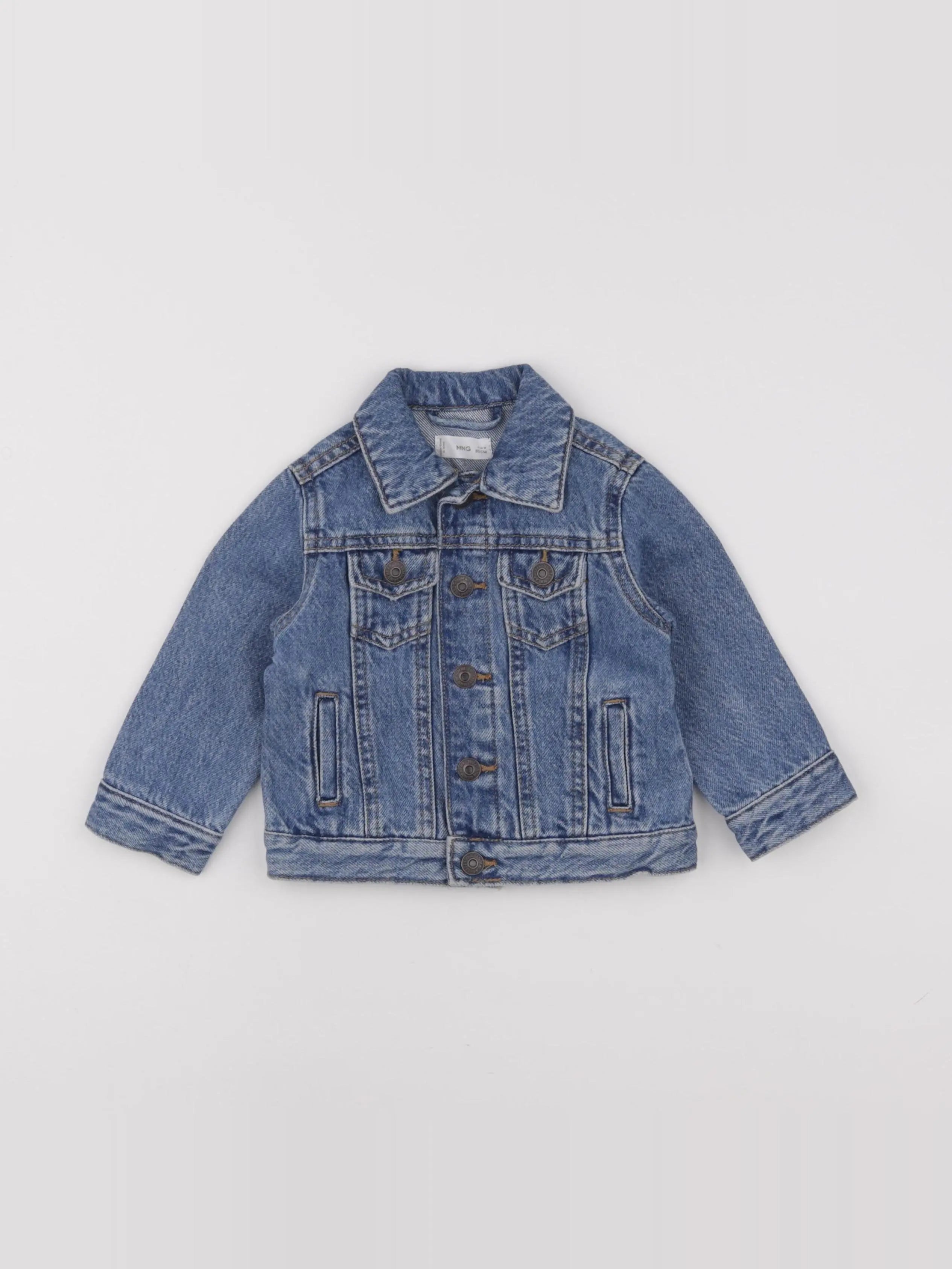 Mango - veste bleu - 9/12 mois