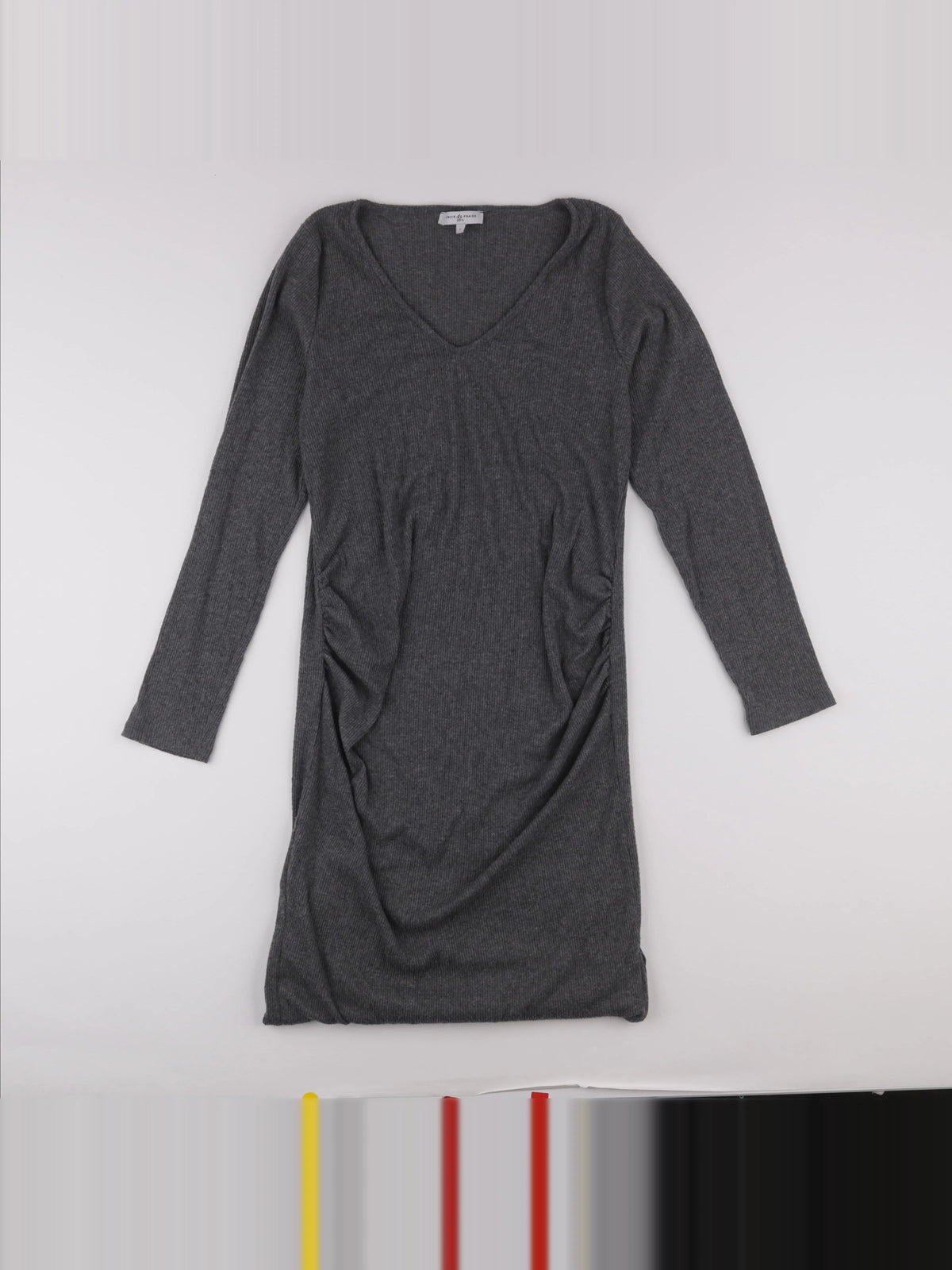 Envie de fraise - robe grossesse gris - l