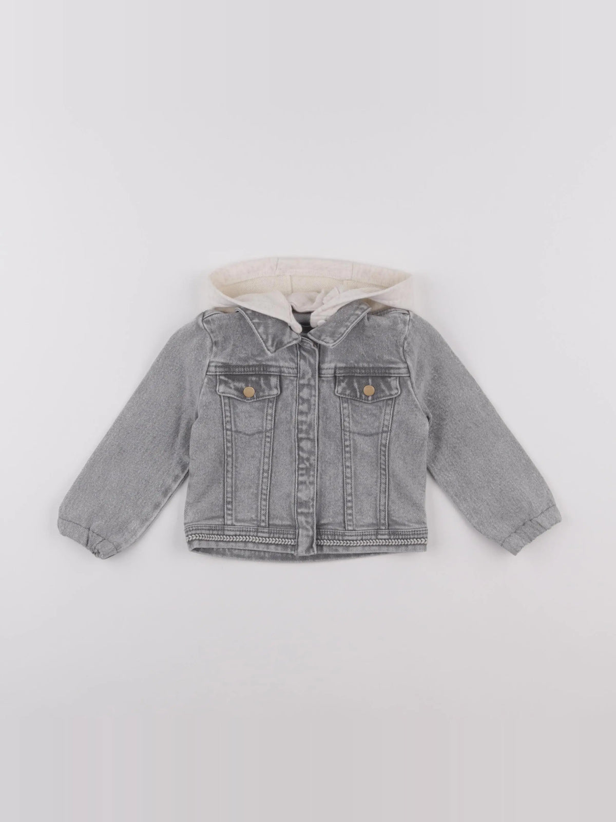 IKKS - veste imprimé au dos gris - 18 mois