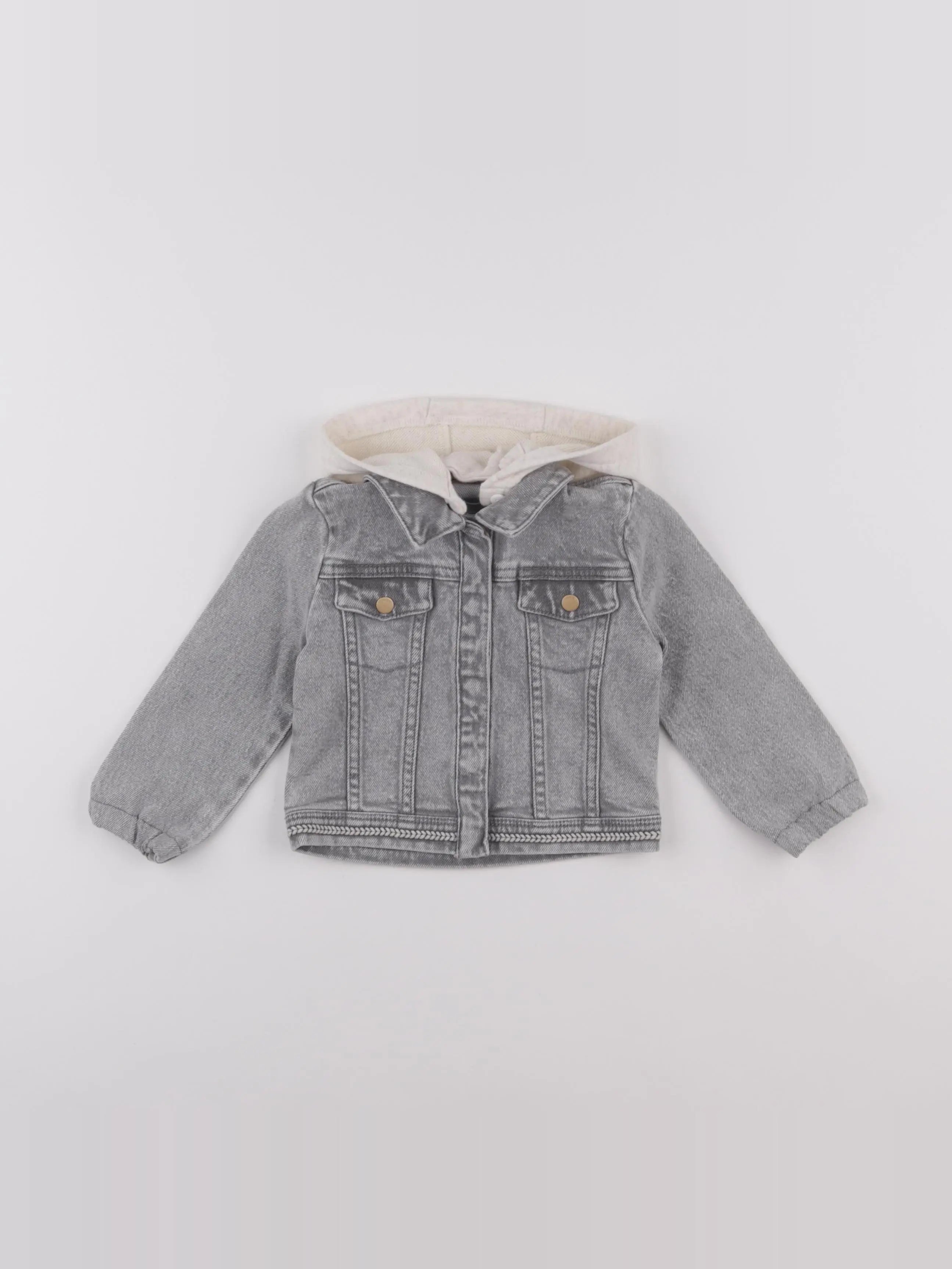 IKKS - veste imprimé au dos gris - 18 mois