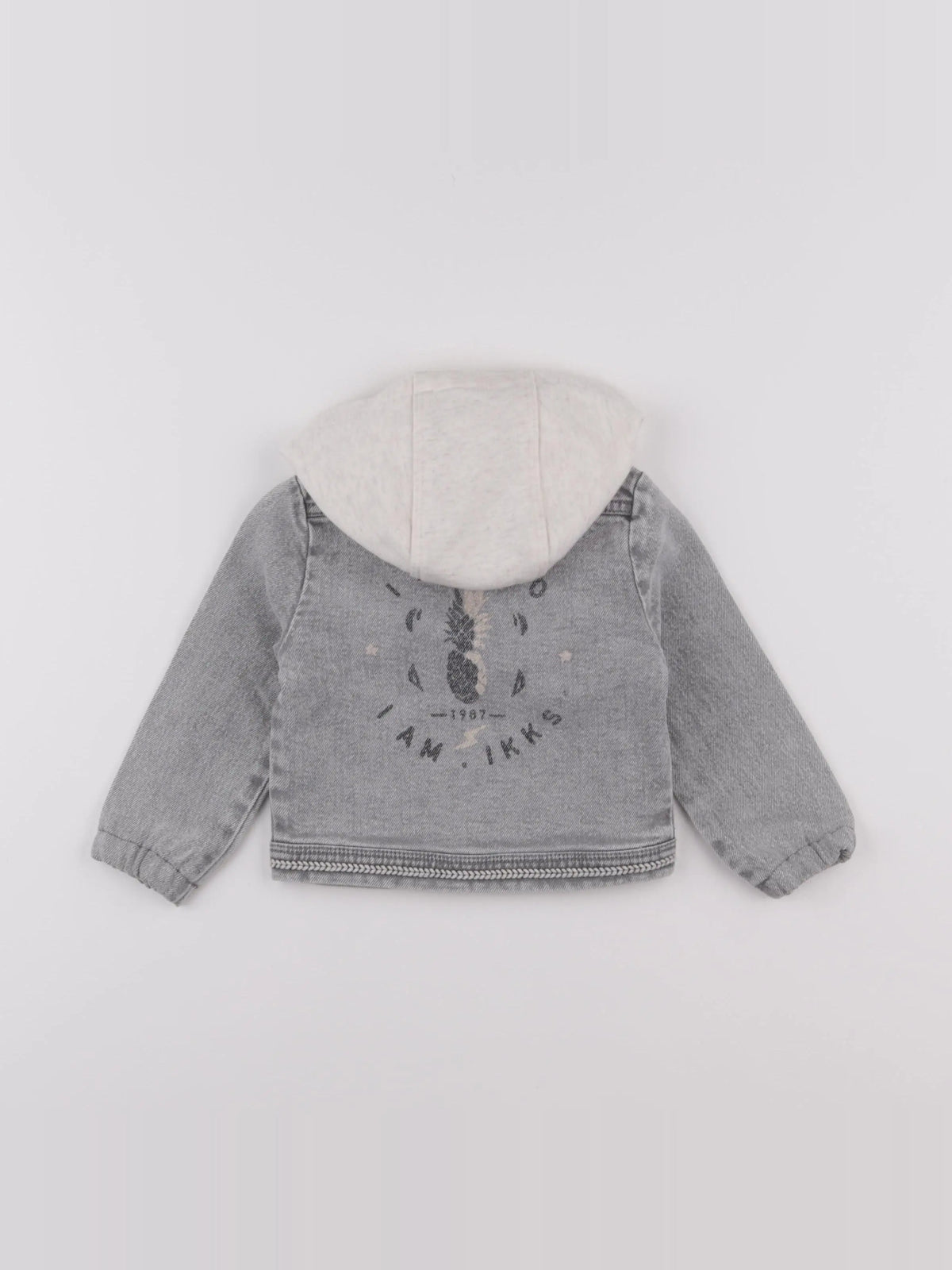 IKKS - veste imprimé au dos gris - 18 mois