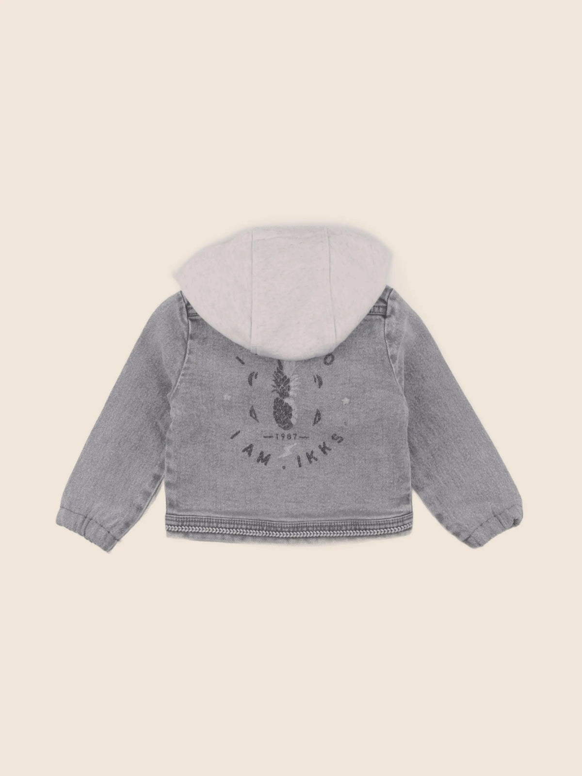 IKKS - veste imprimé au dos gris - 18 mois