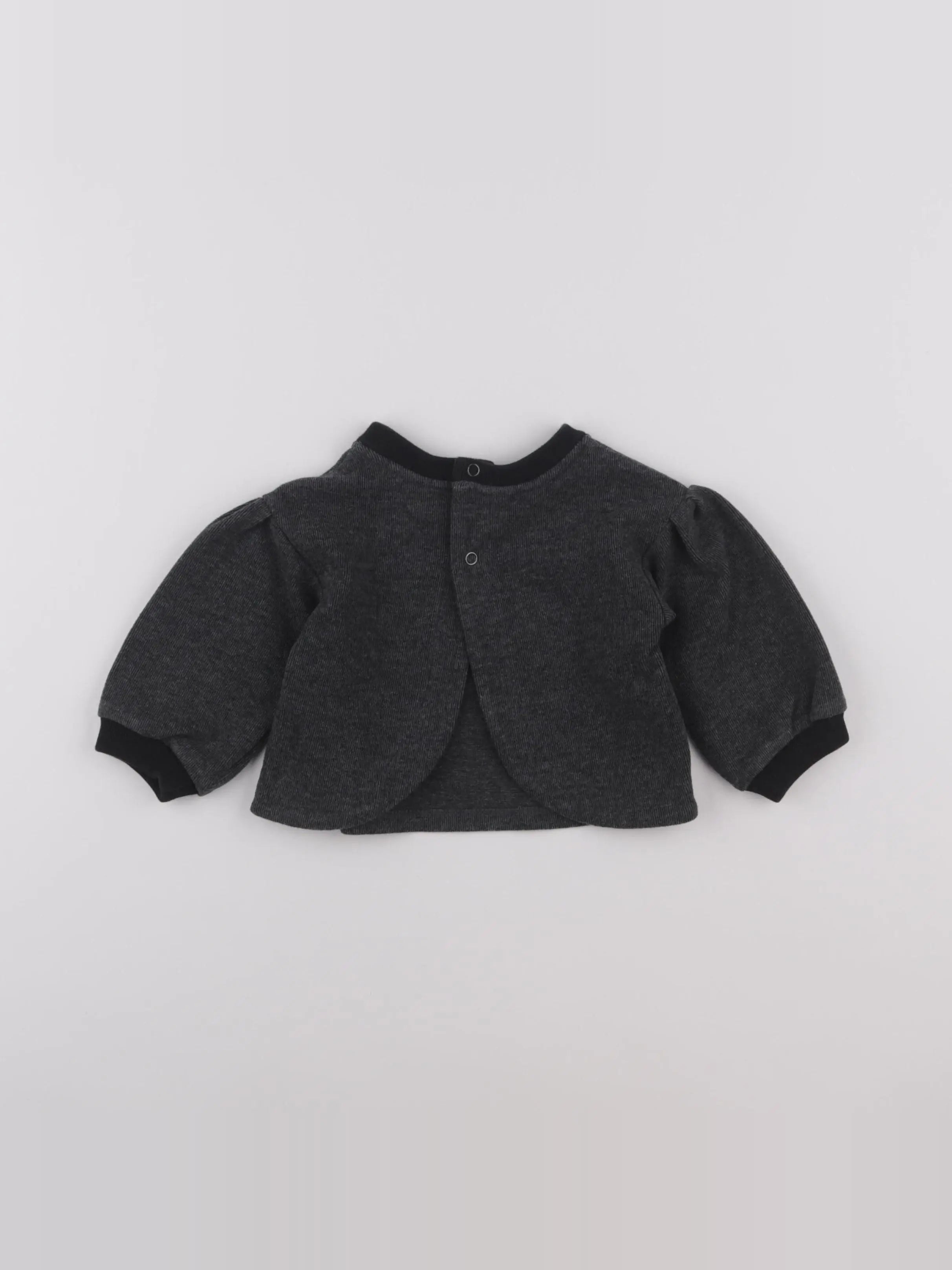 IKKS - sweat gris - 12 mois