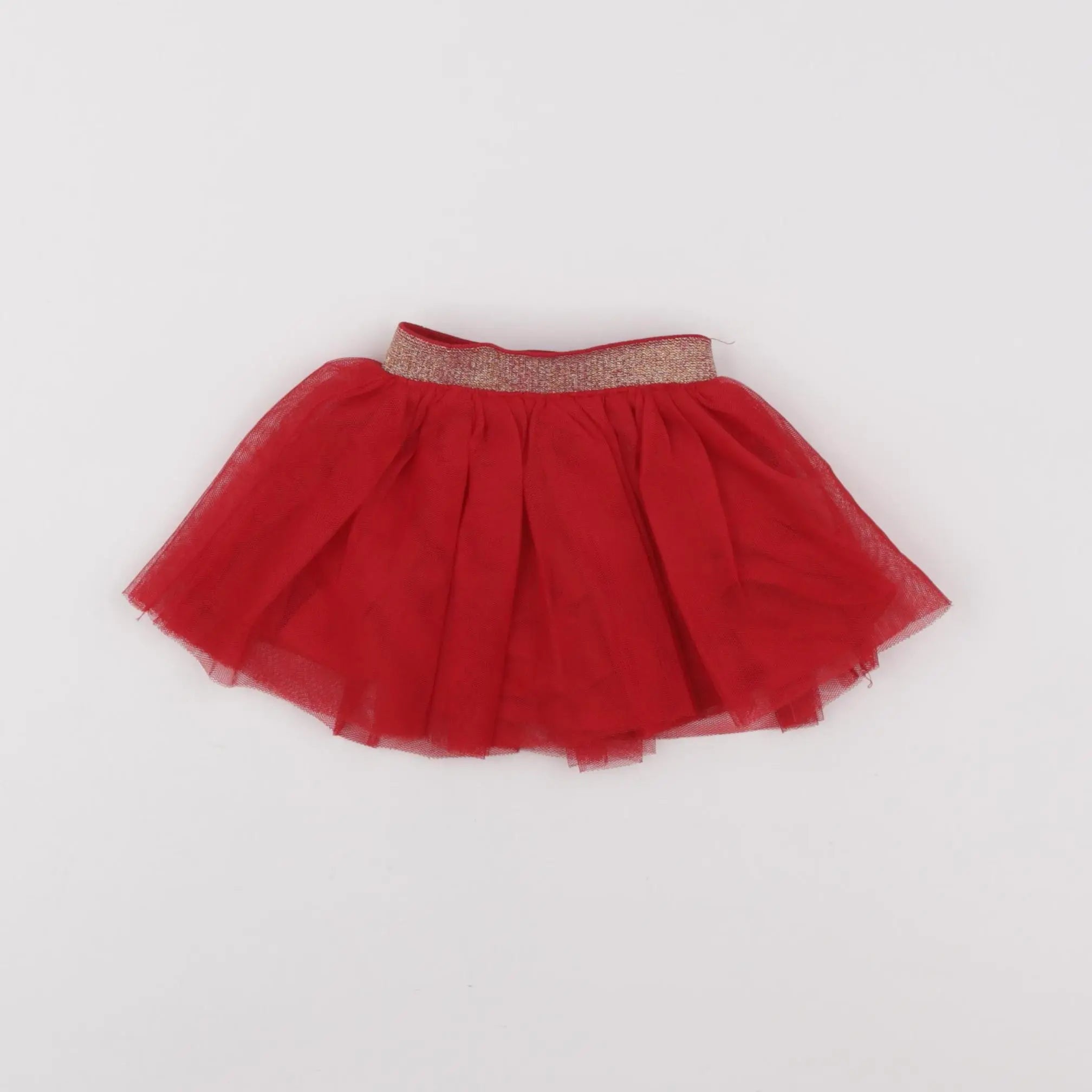 Vertbaudet - jupe rouge - 3 mois
