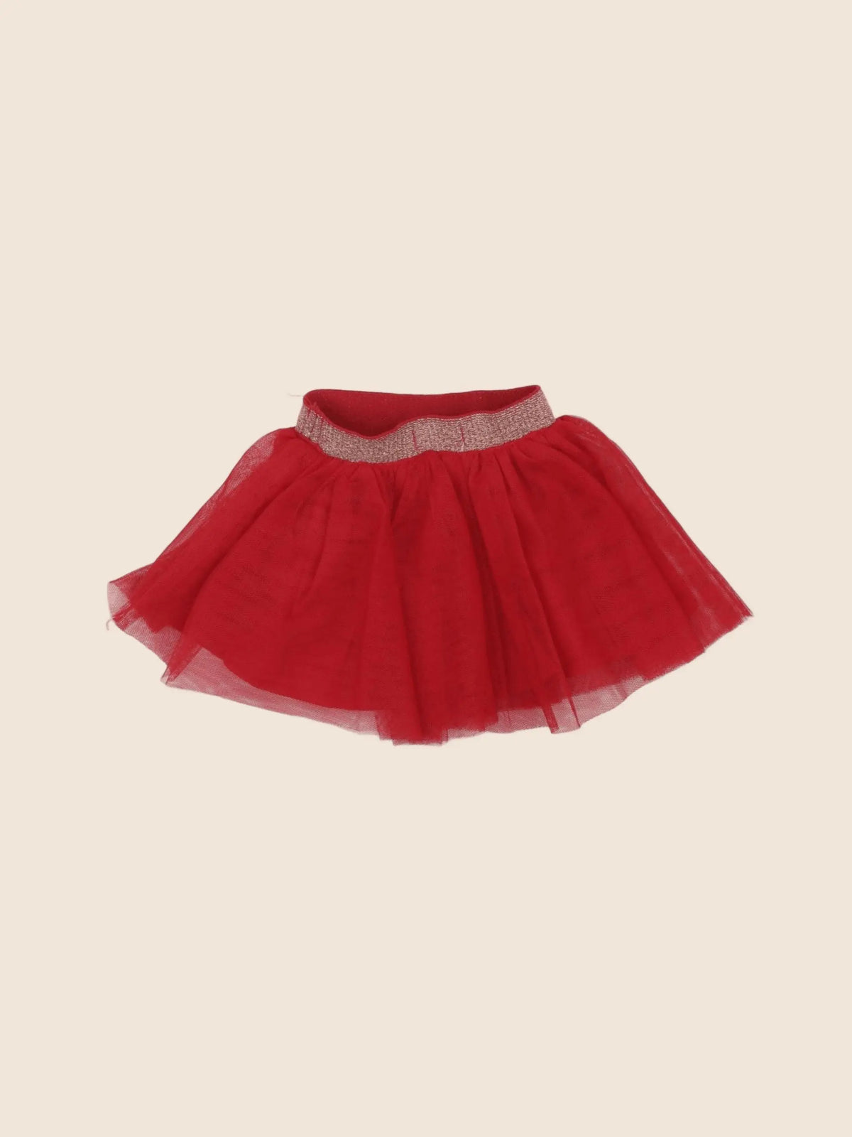 Vertbaudet - jupe rouge - 3 mois