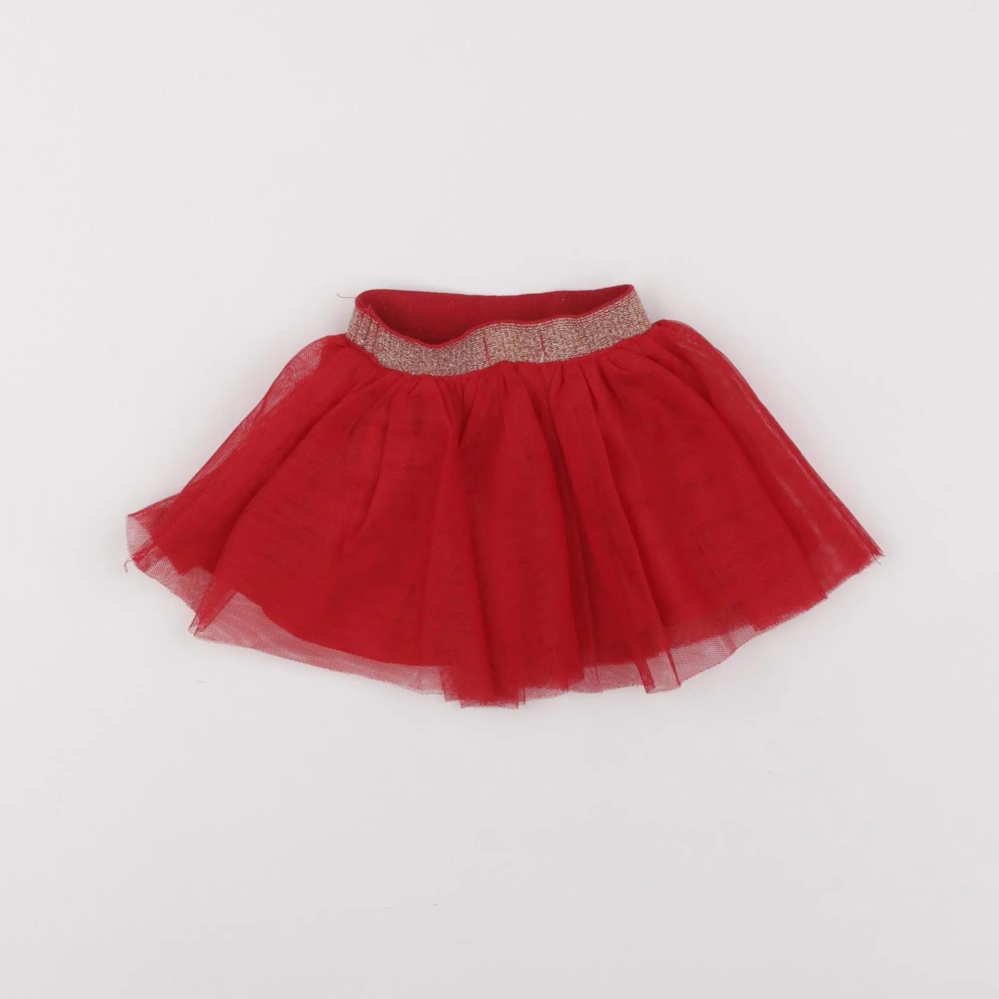 Vertbaudet - jupe rouge - 3 mois