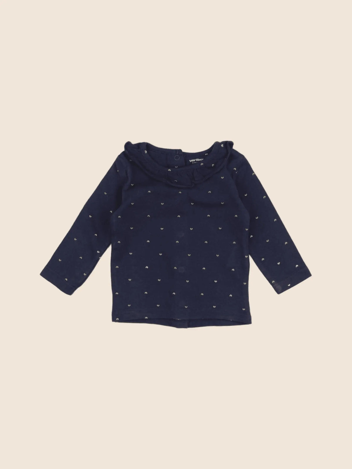 Vertbaudet - tee-shirt bleu - 3 mois