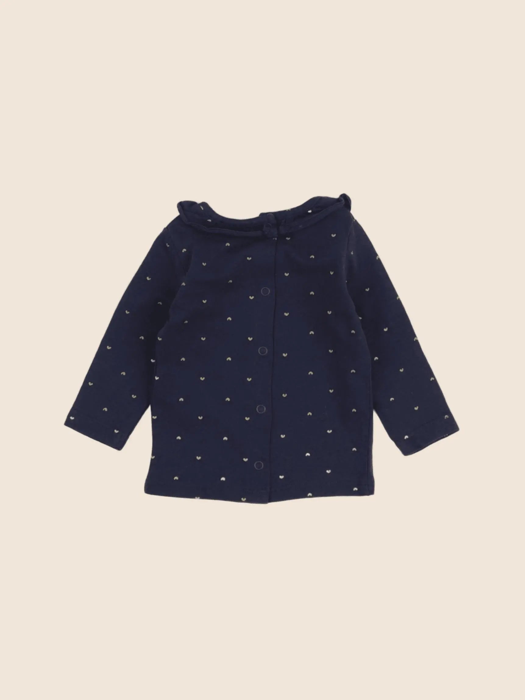 Vertbaudet - tee-shirt bleu - 3 mois