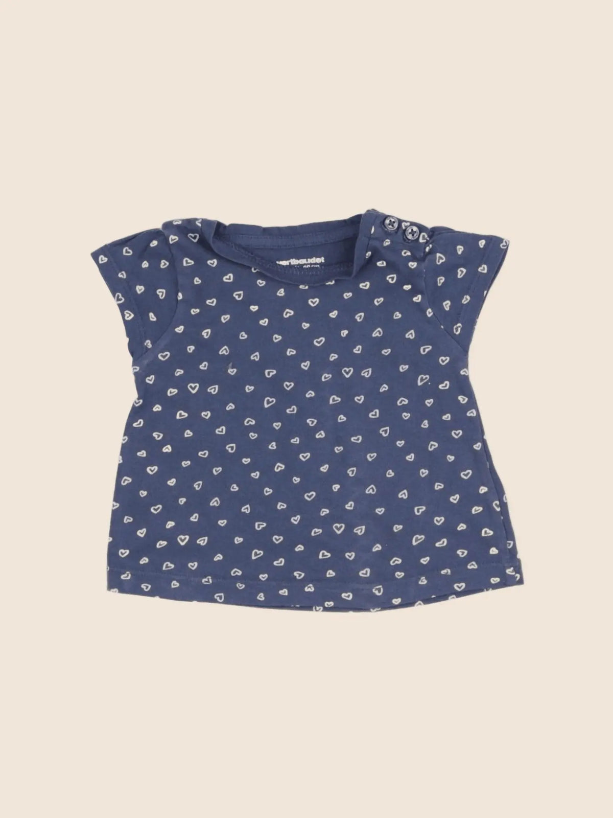 Vertbaudet - tee-shirt bleu - 3 mois