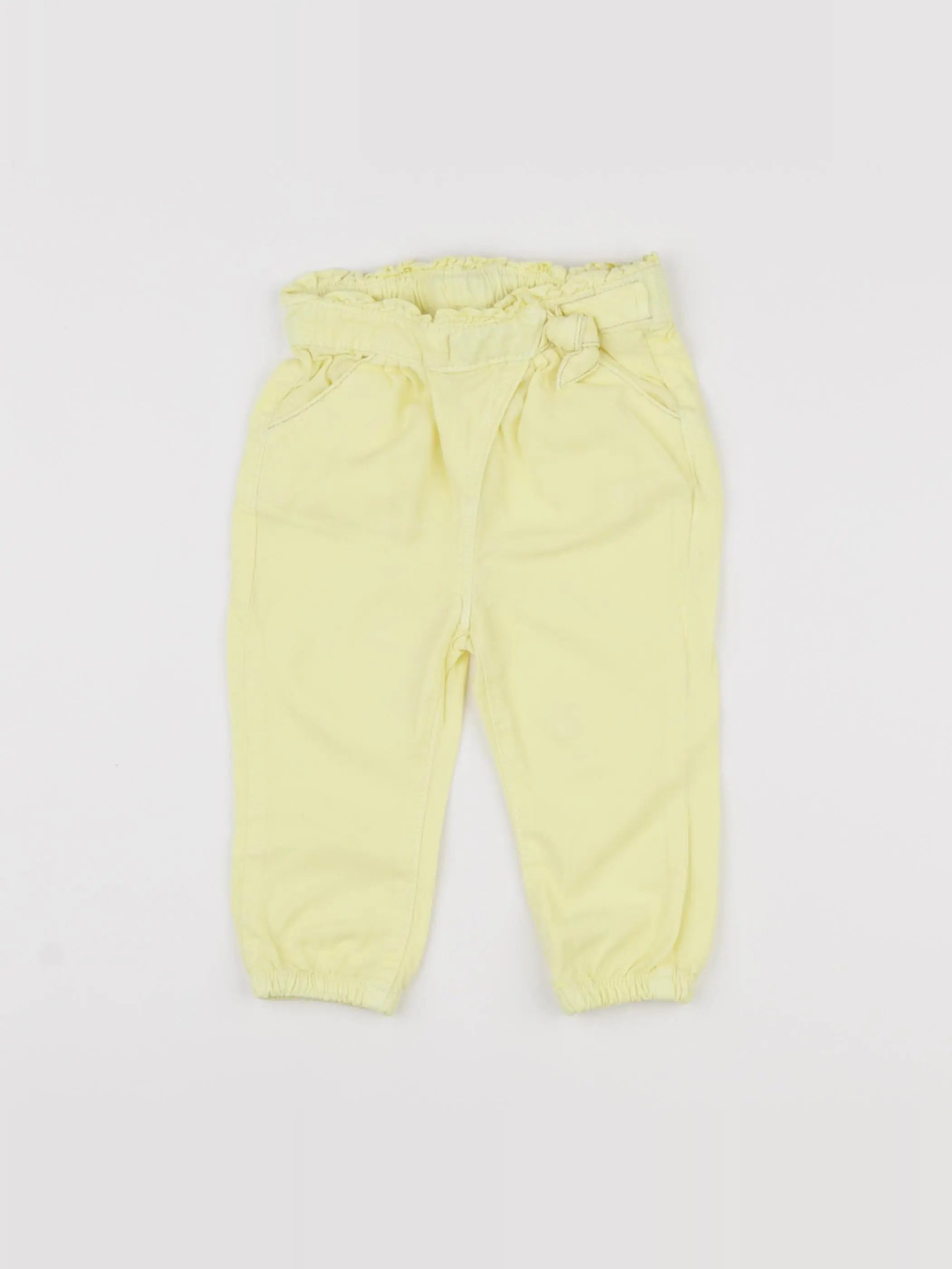 Tape à l'oeil - pantalon jaune - 12 mois