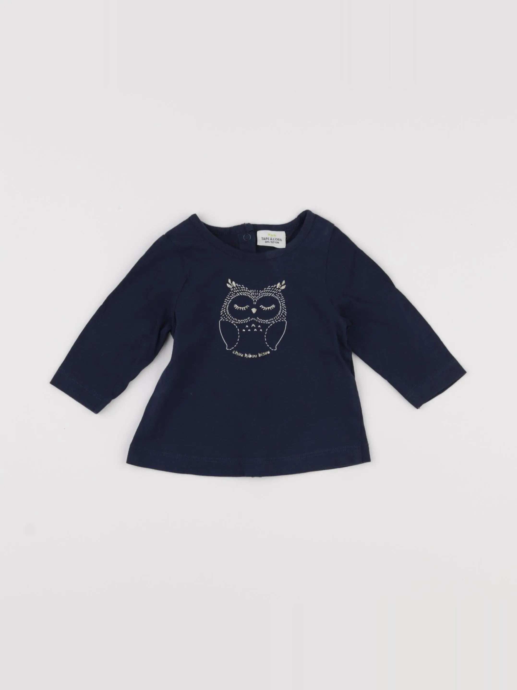 Tape à l'oeil - tee-shirt bleu - 3 mois