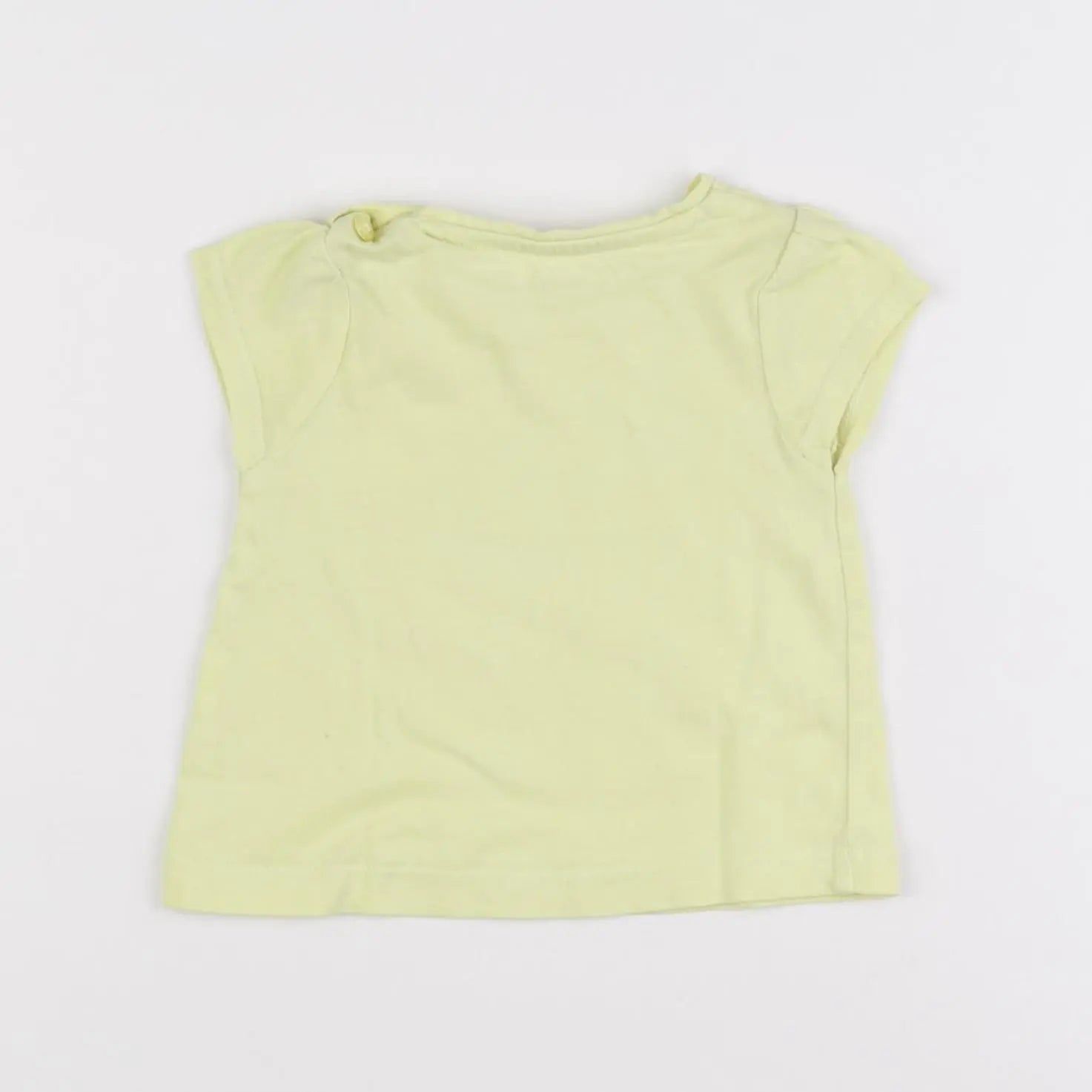 Vertbaudet - tee-shirt jaune - 3 mois