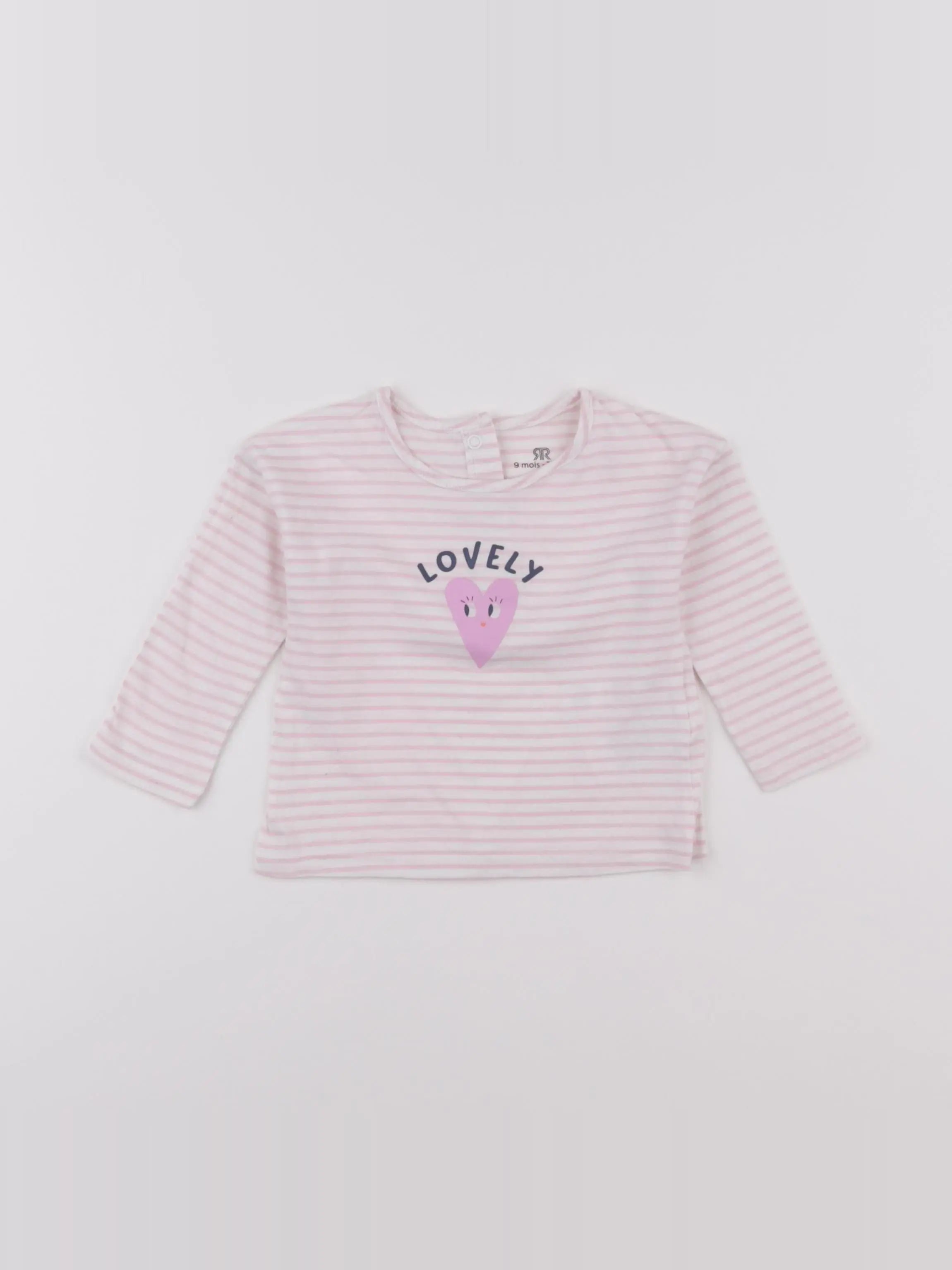 La Redoute - tee-shirt rose - 9 mois