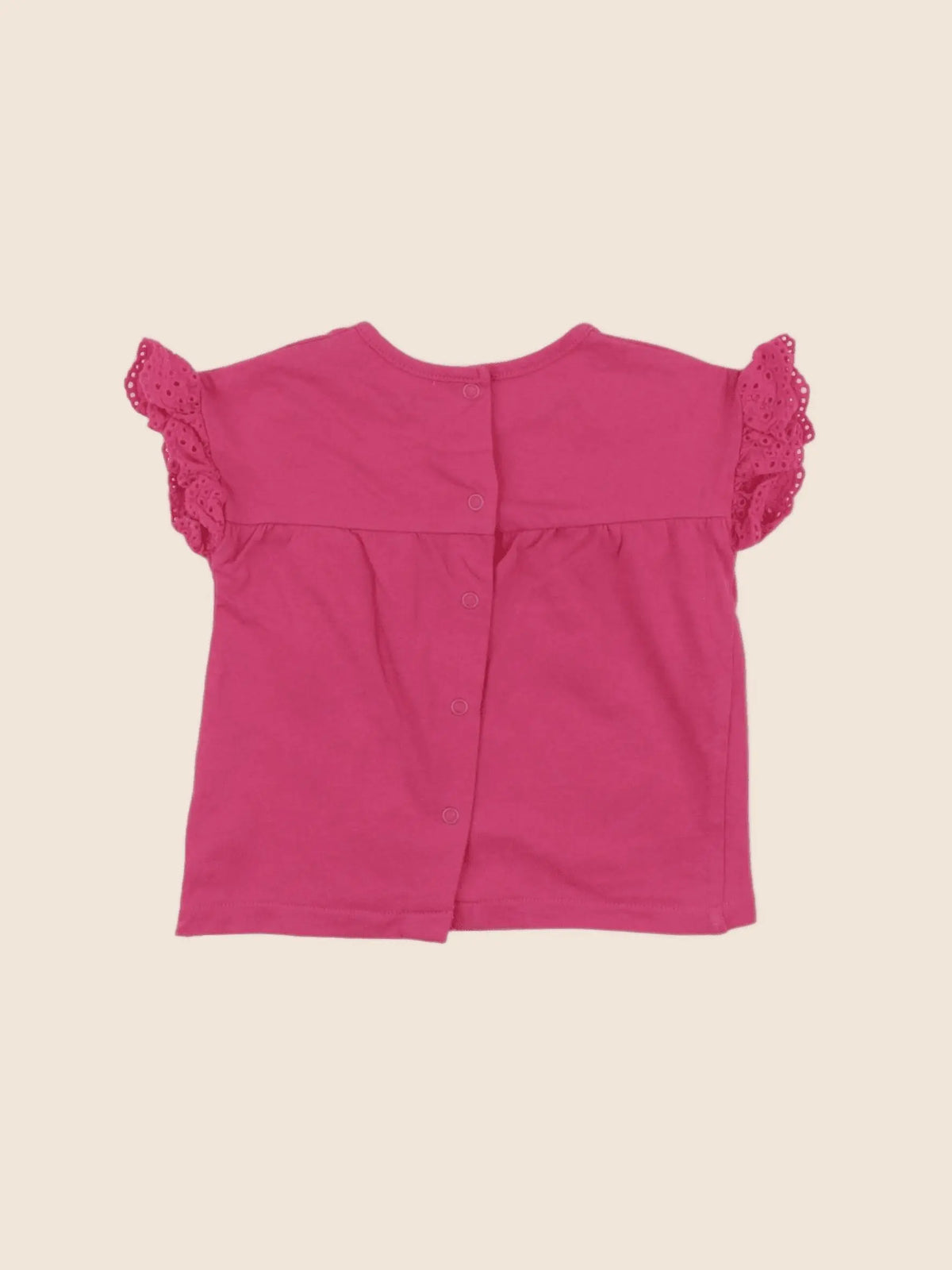Vertbaudet - tee-shirt rose - 9 mois