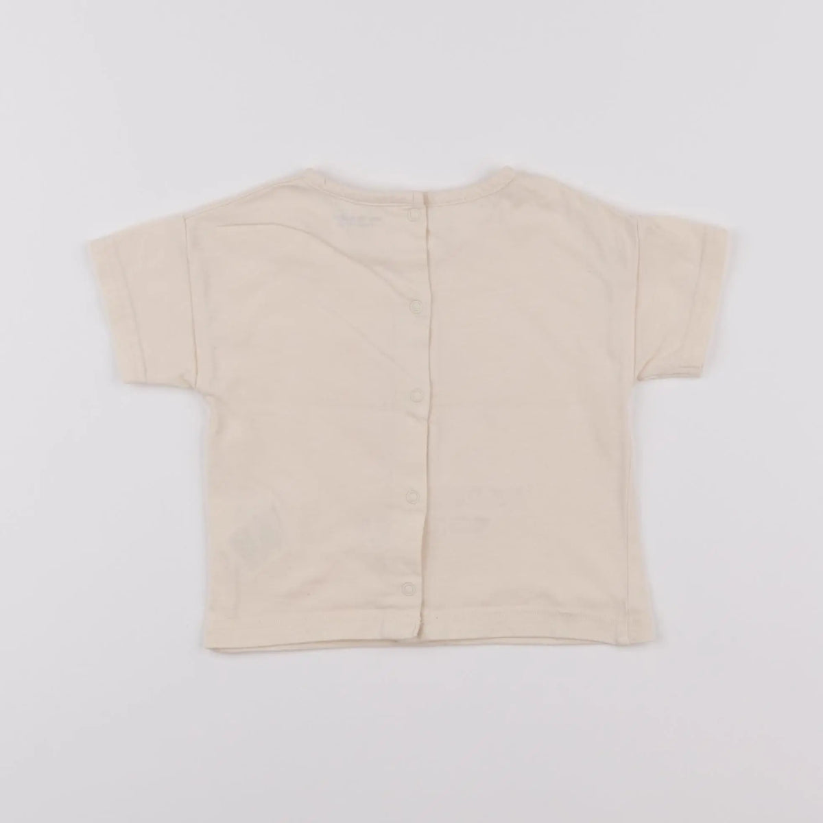 Vertbaudet - tee-shirt beige - 9 mois