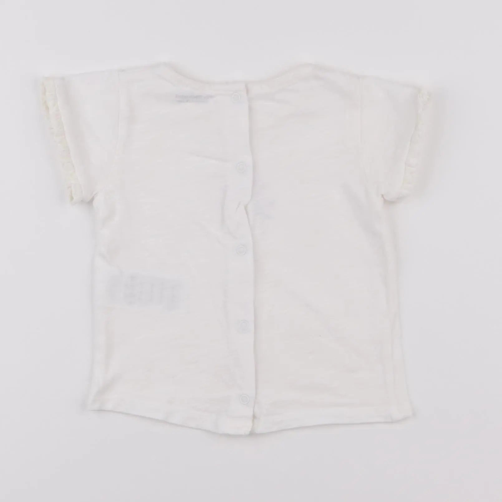 Vertbaudet - tee-shirt blanc - 9 mois