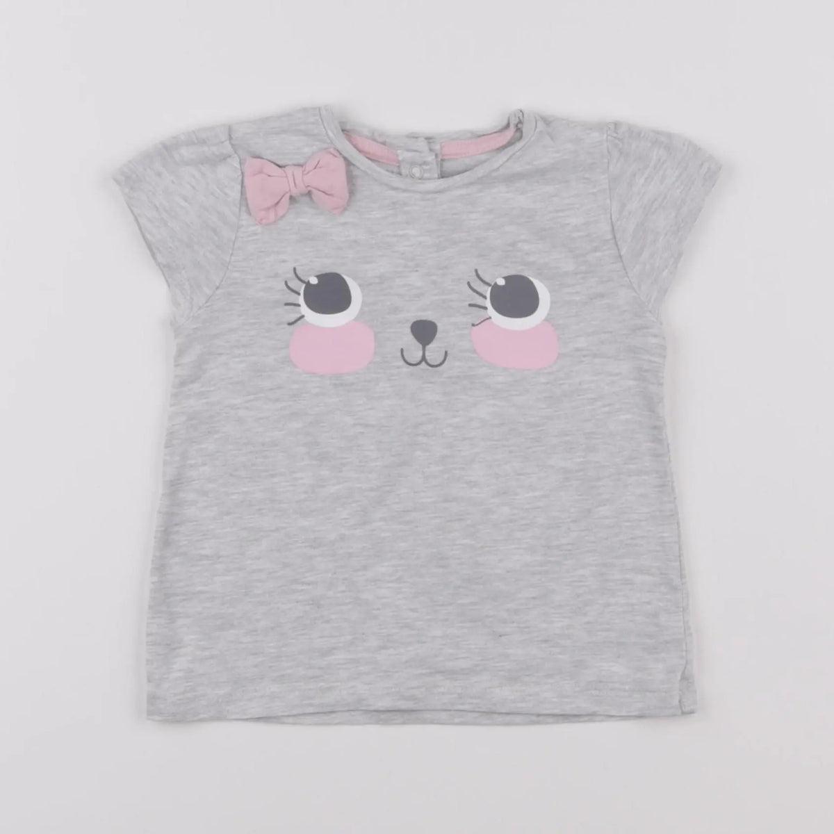Vertbaudet - tee-shirt gris - 12 mois
