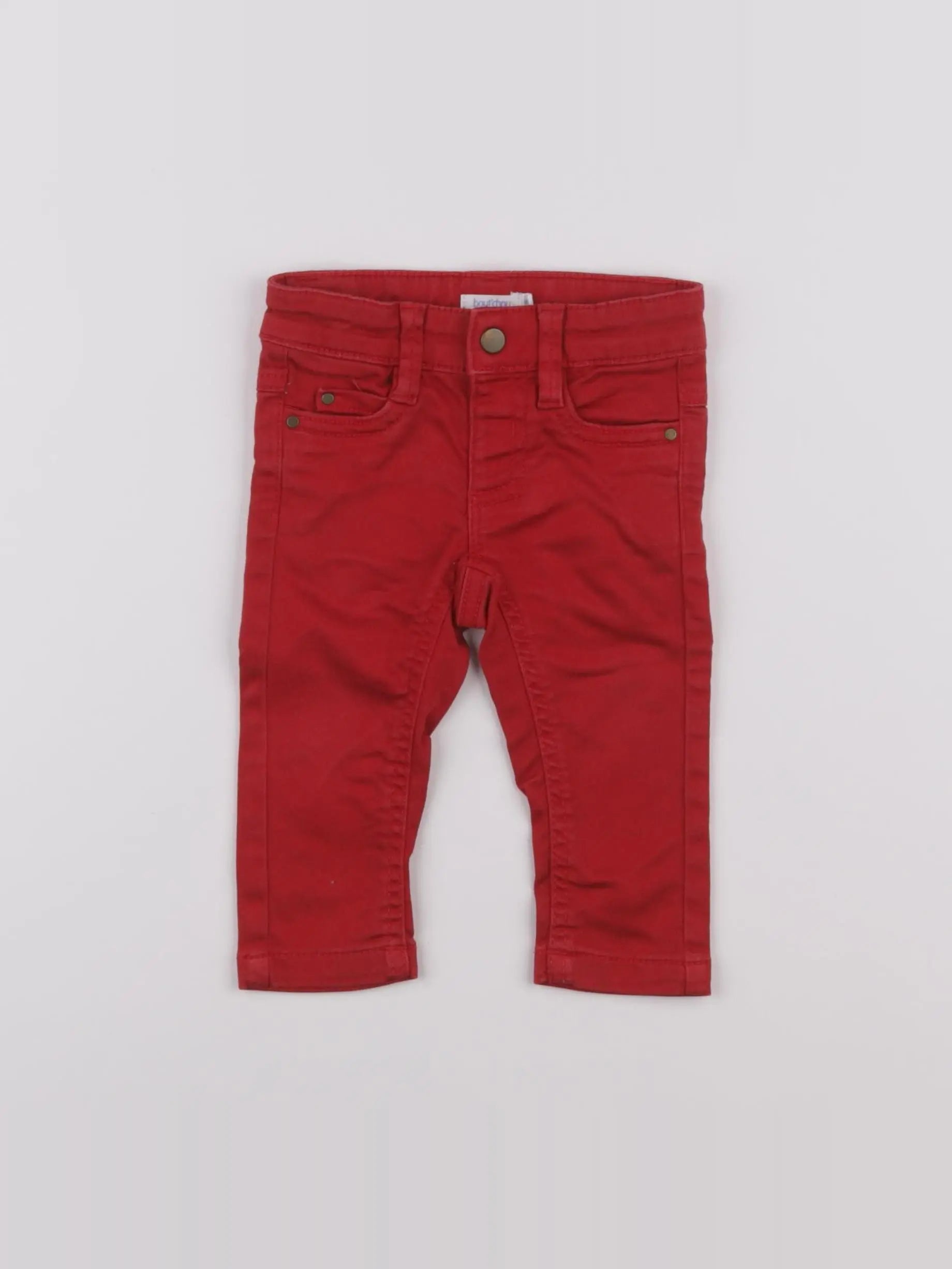 Boutchou - pantalon rouge - 6 mois