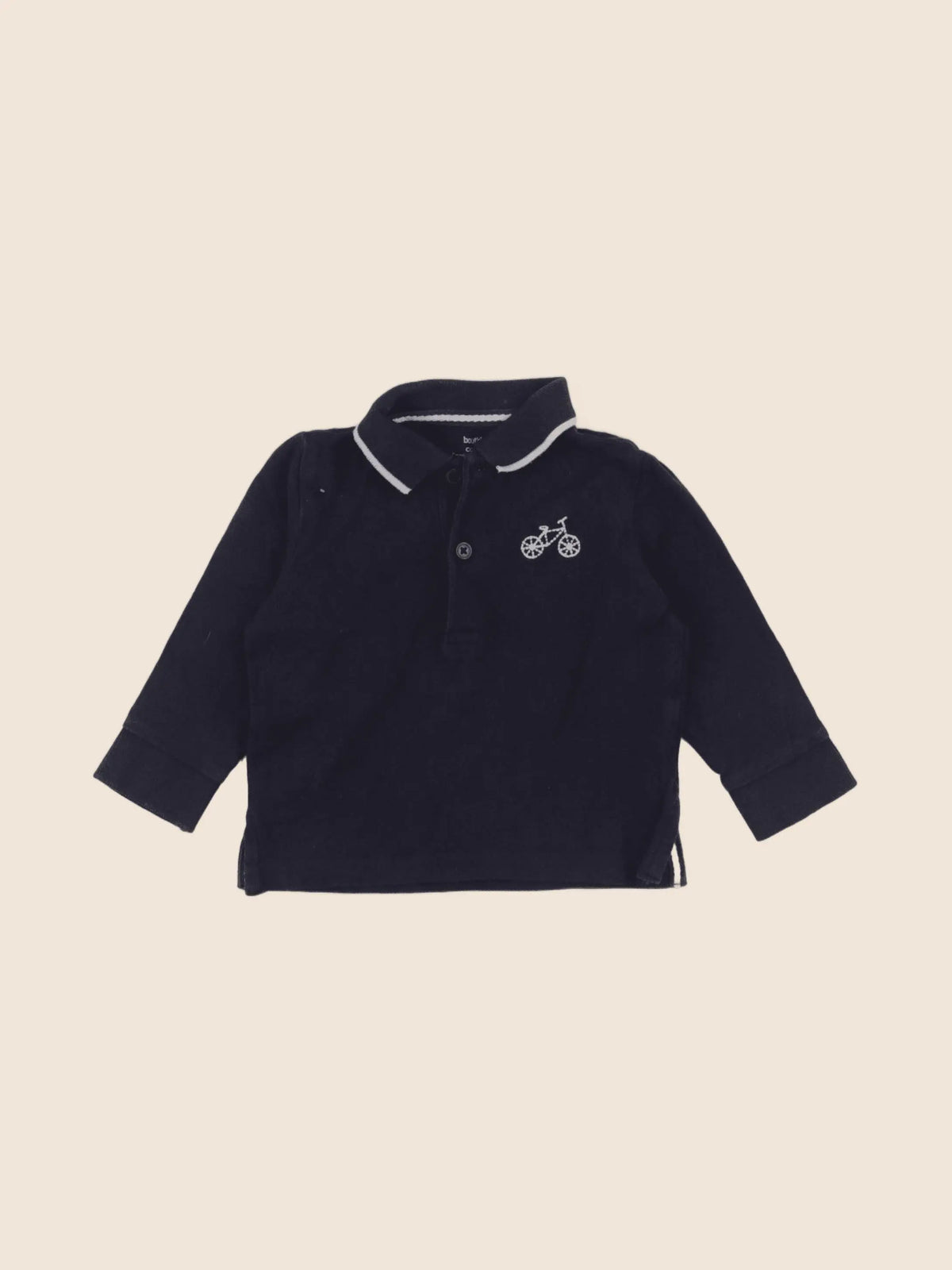 Boutchou - polo bleu - 9 mois