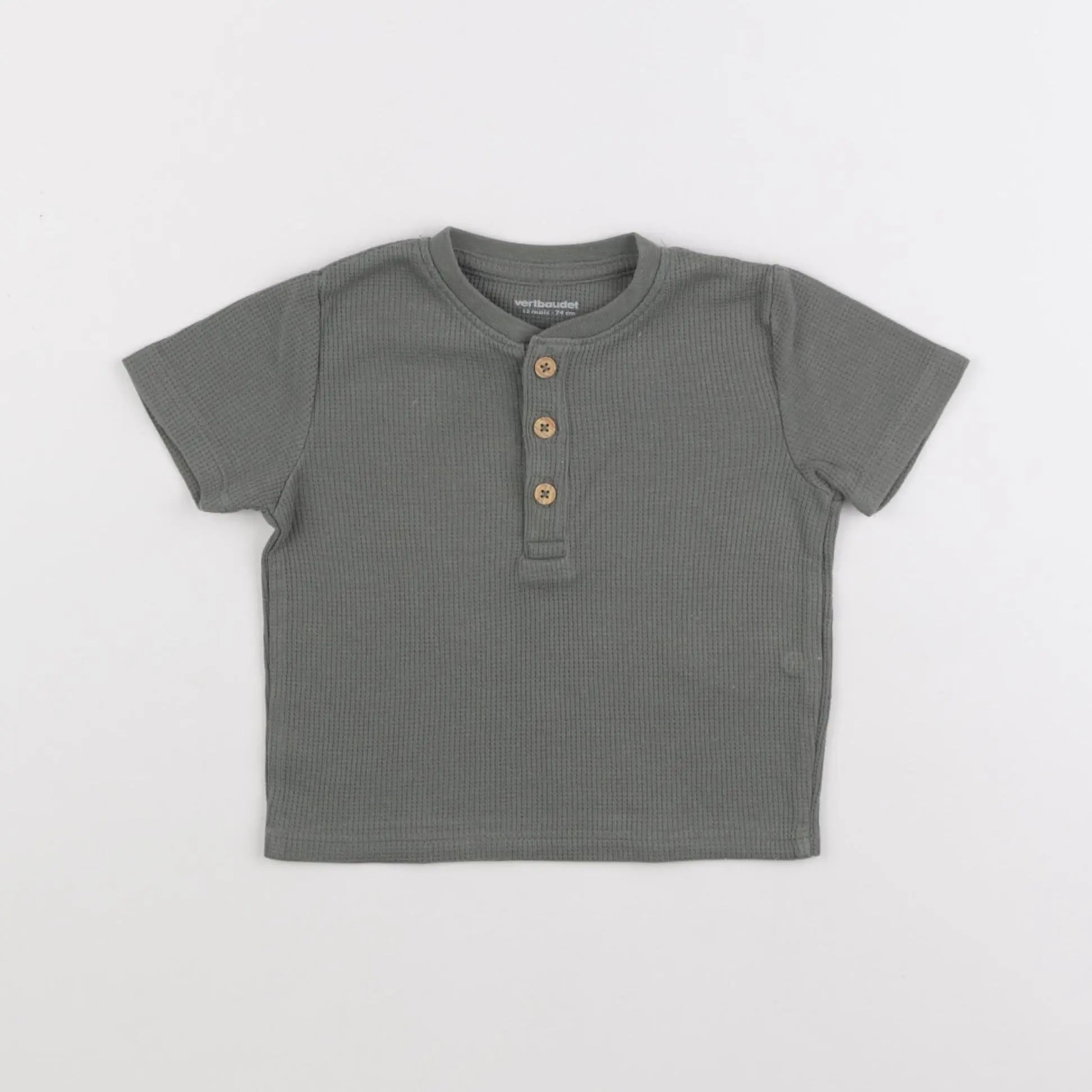 Vertbaudet - tee-shirt vert - 12 mois