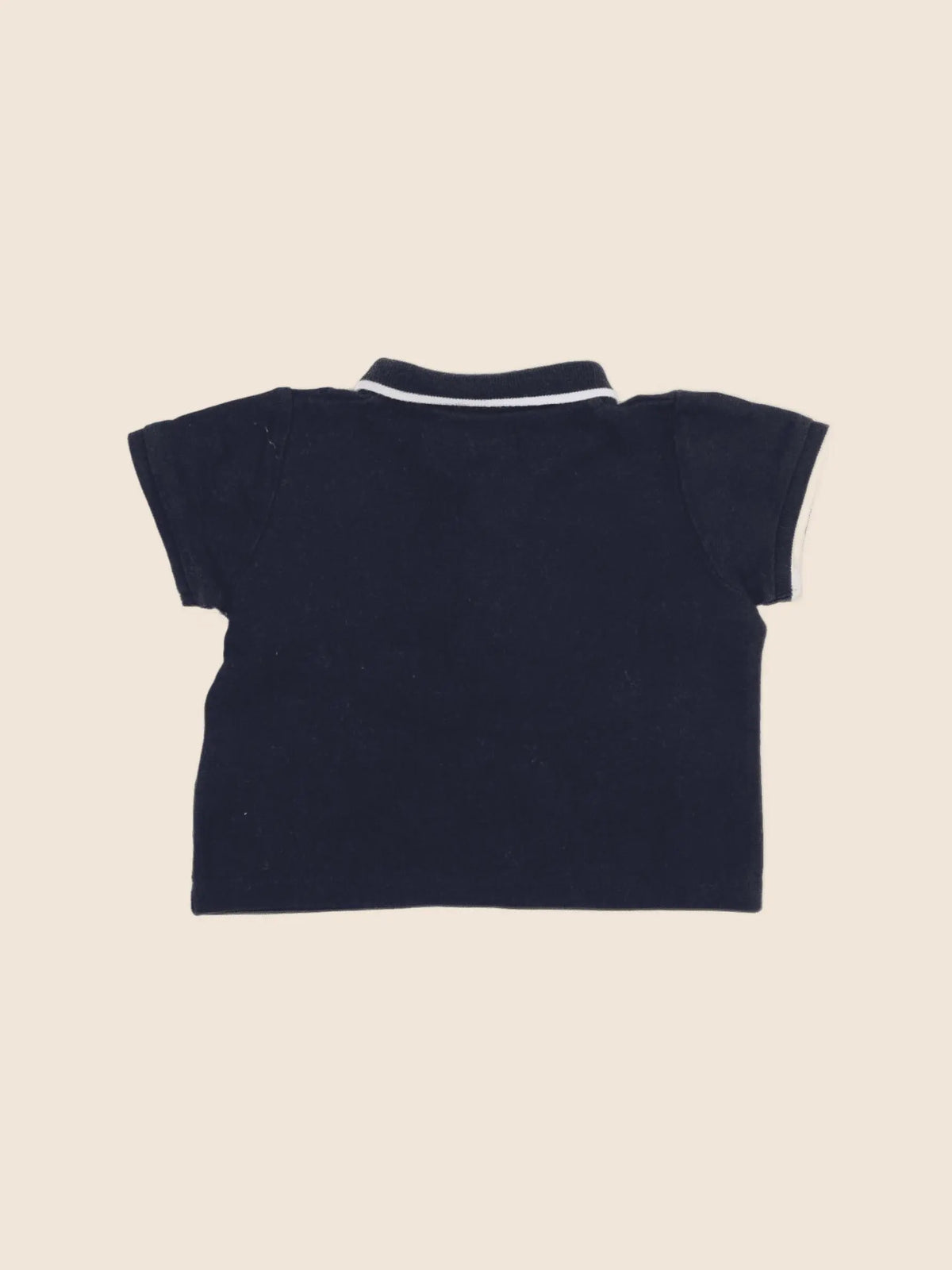 Vertbaudet - polo bleu - 12 mois