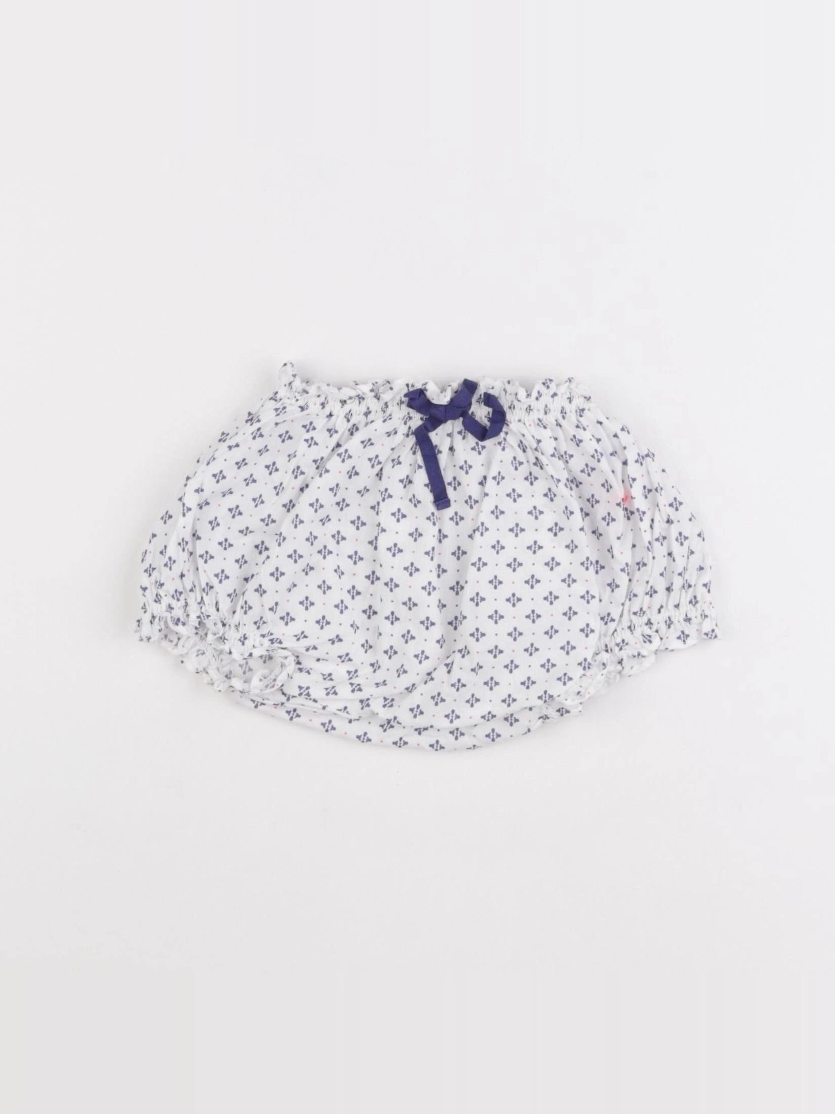 Cyrillus - bloomer blanc, bleu - 6 mois