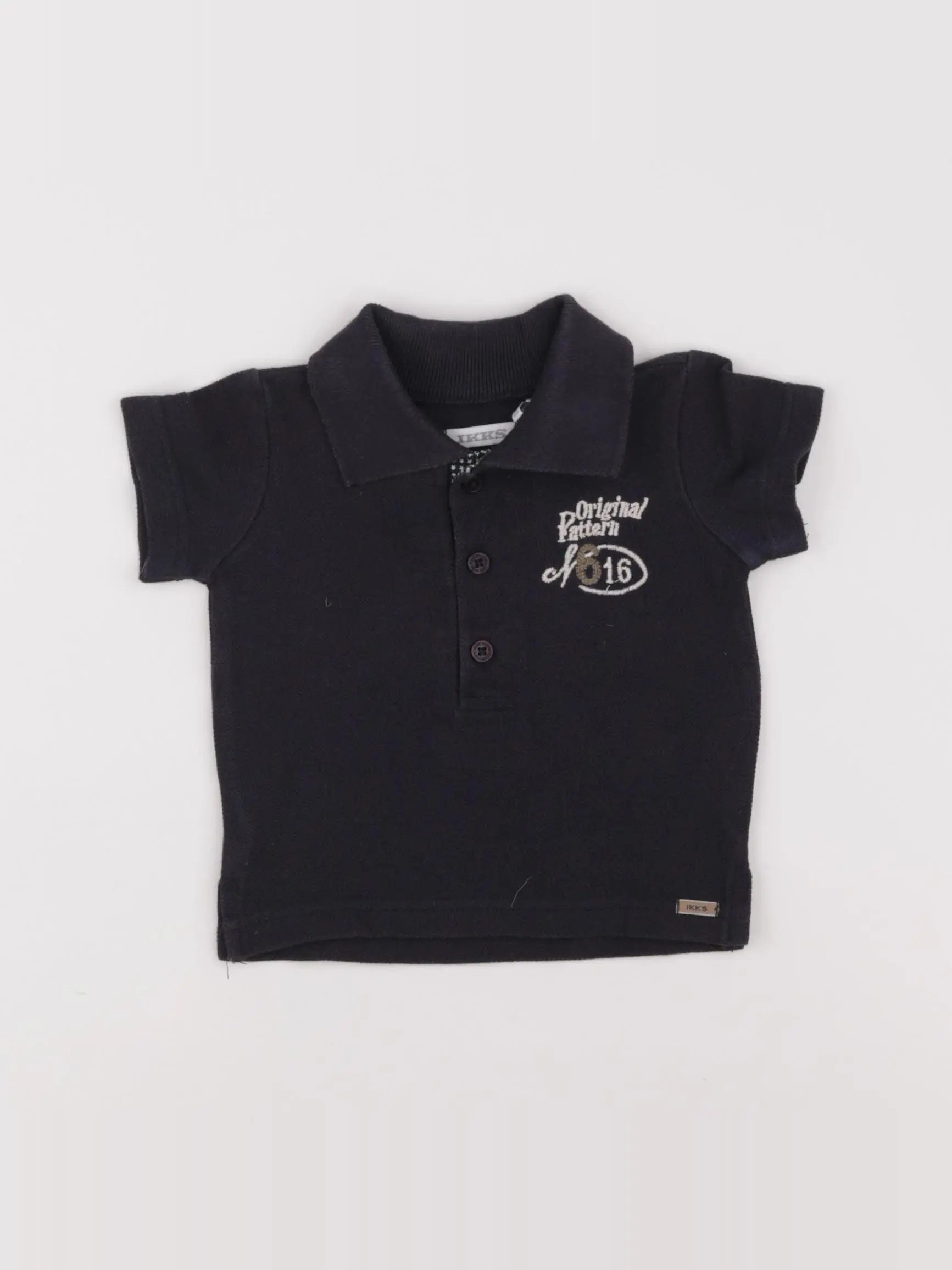 IKKS - polo bleu - 3 mois