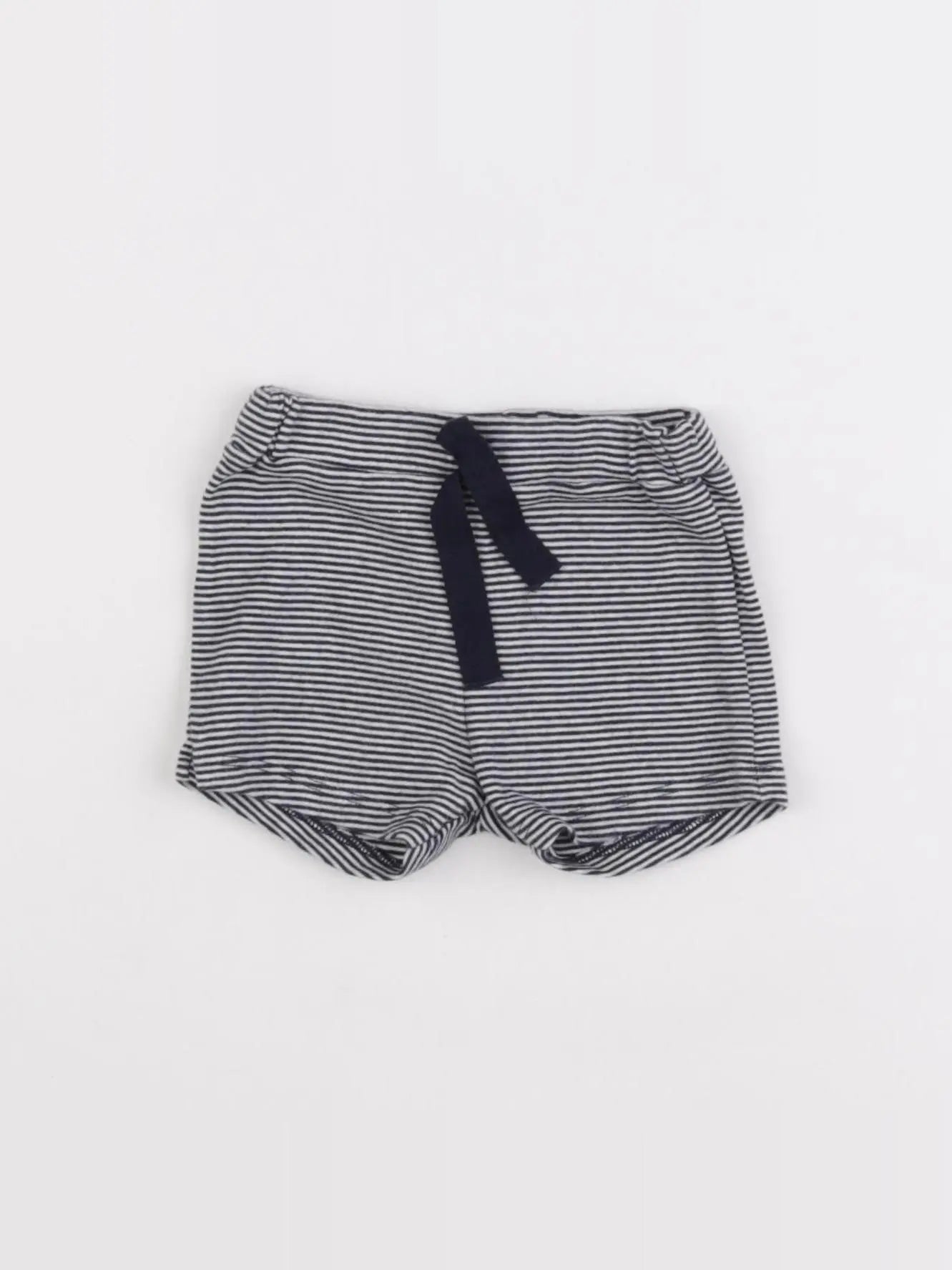 Petit Bateau - short blanc, bleu - 6 mois