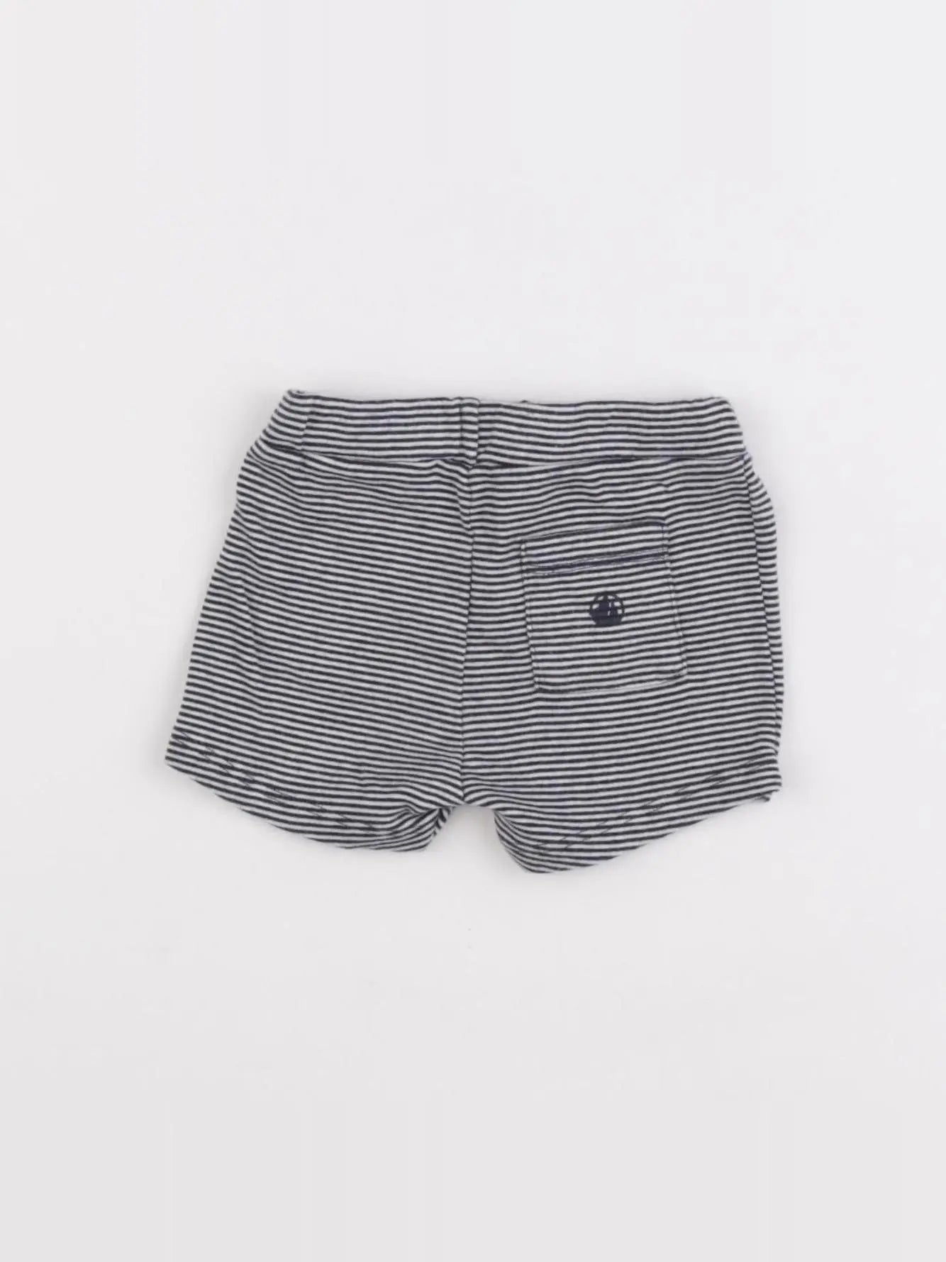Petit Bateau - short blanc, bleu - 6 mois