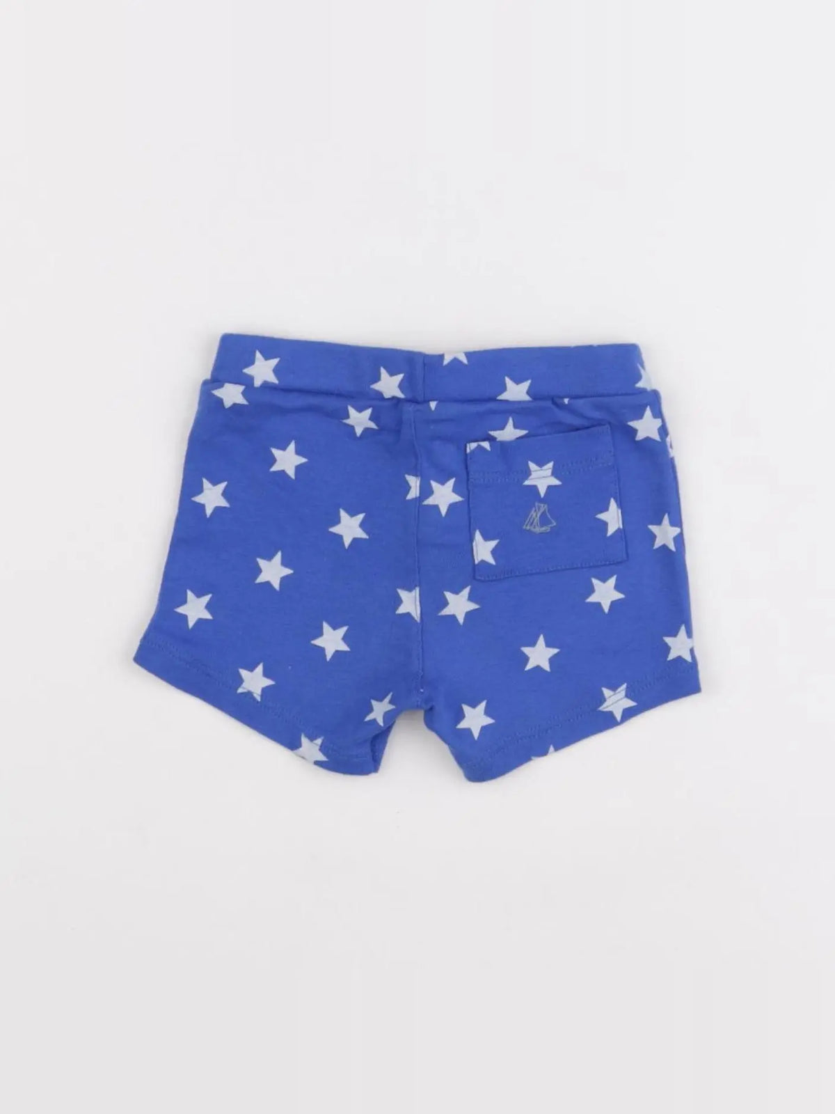 Petit Bateau - short bleu - 6 mois