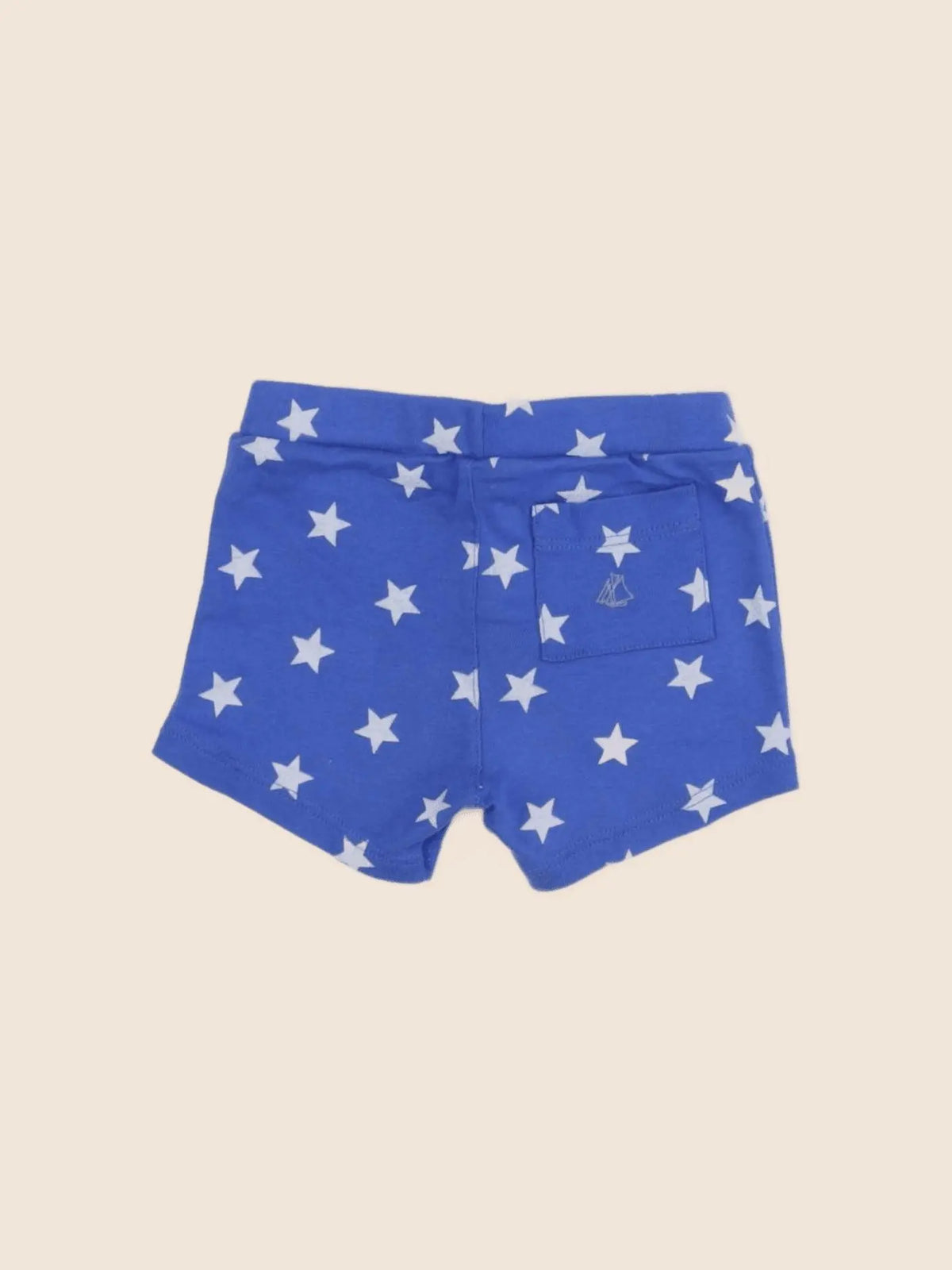 Petit Bateau - short bleu - 6 mois