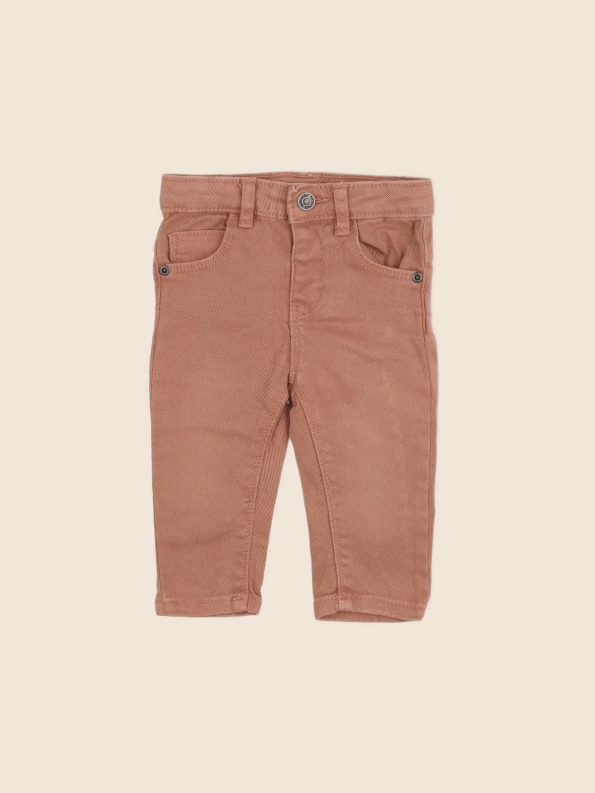 Vertbaudet - jean marron - 6 mois