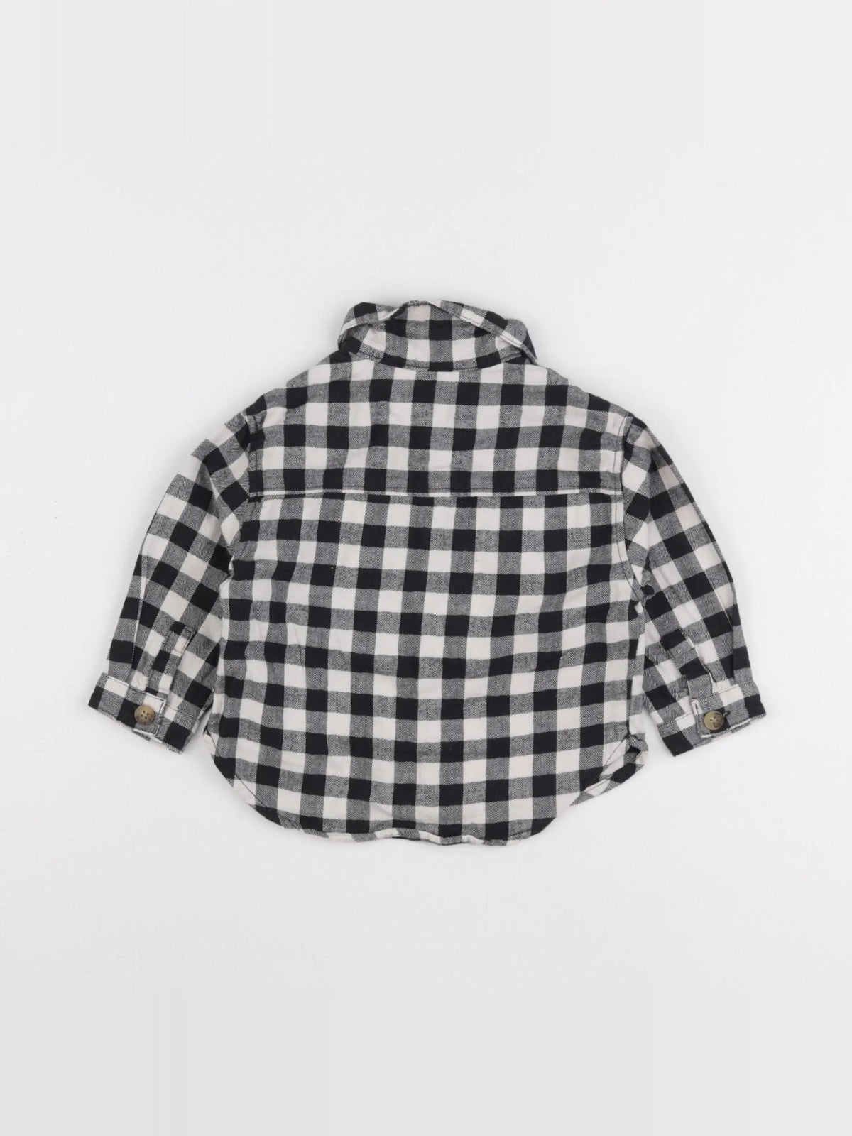 Zara - chemise beige, noir - 9/12 mois