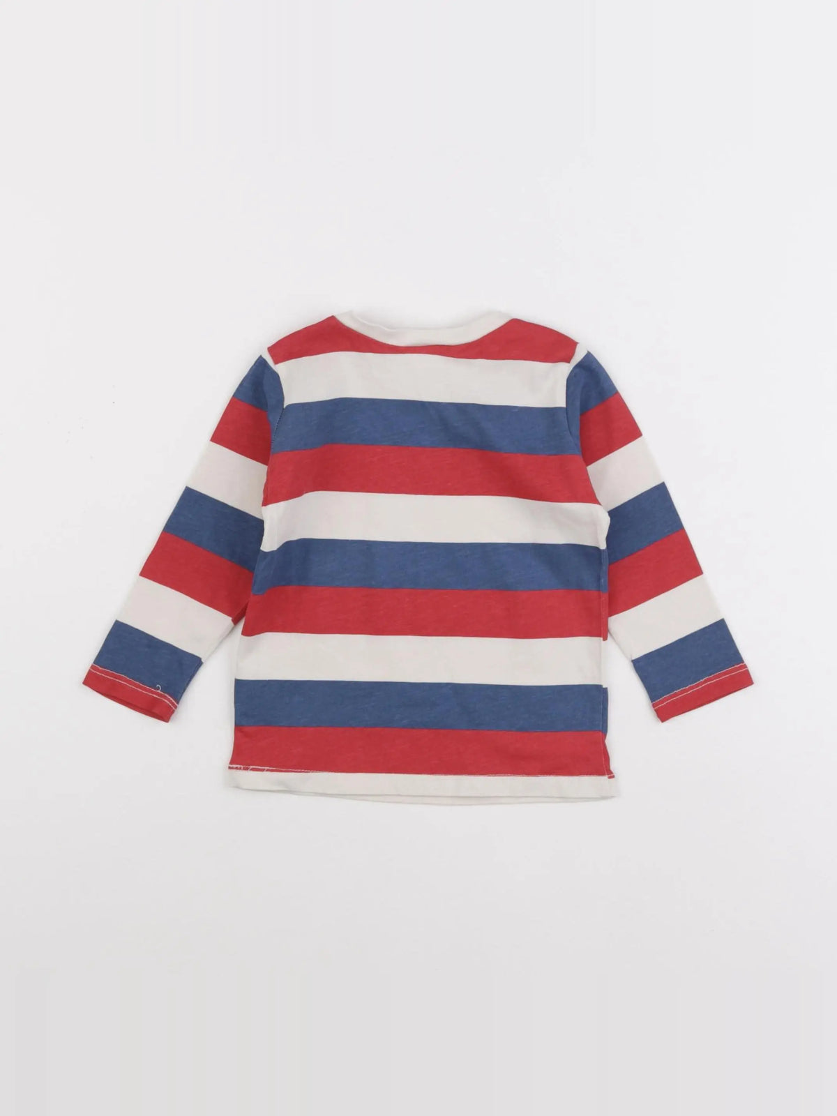 H&M - tee-shirt blanc, bleu, rouge - 6/9 mois