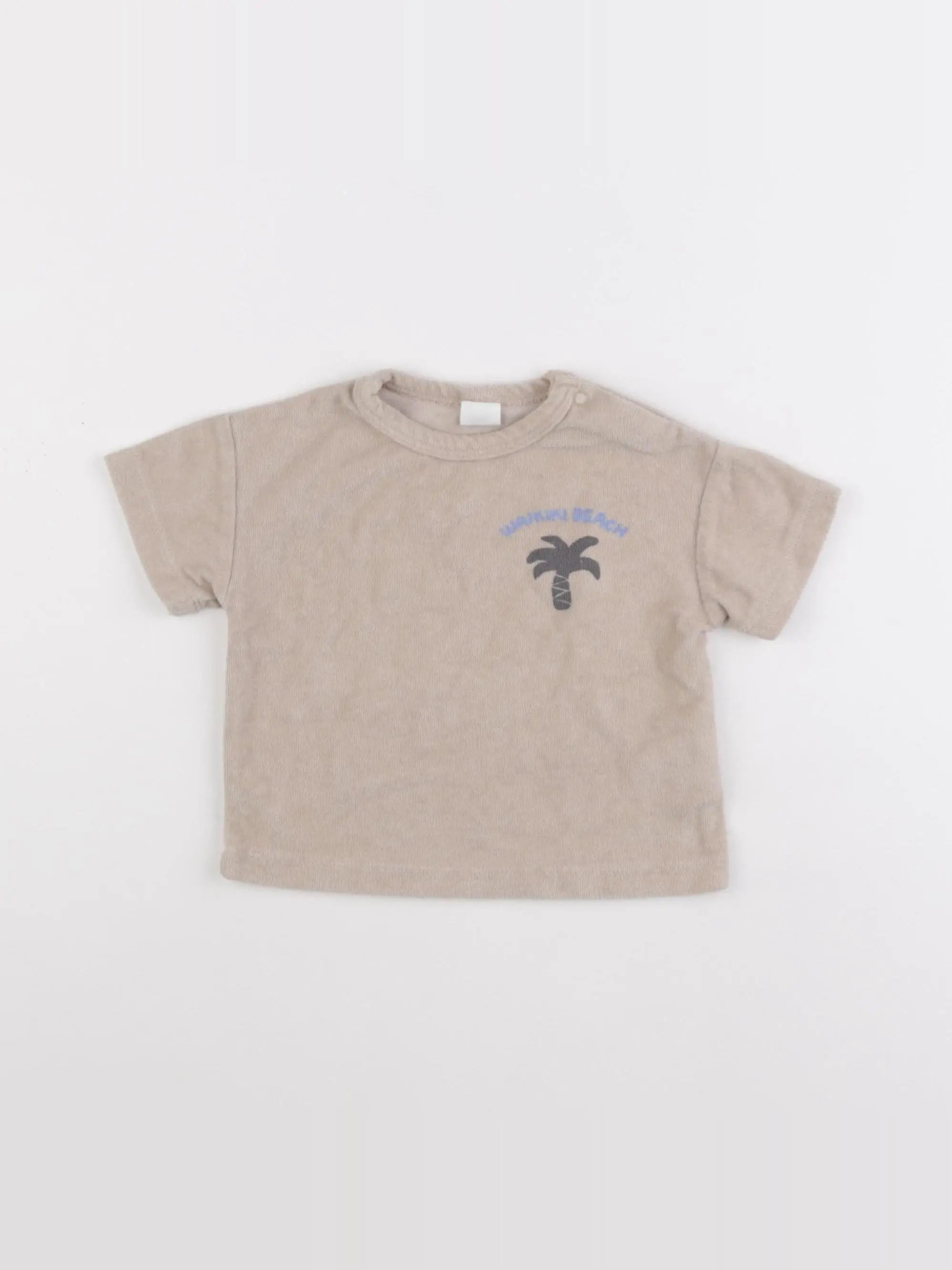 H&M - tee-shirt beige - 3/6 mois