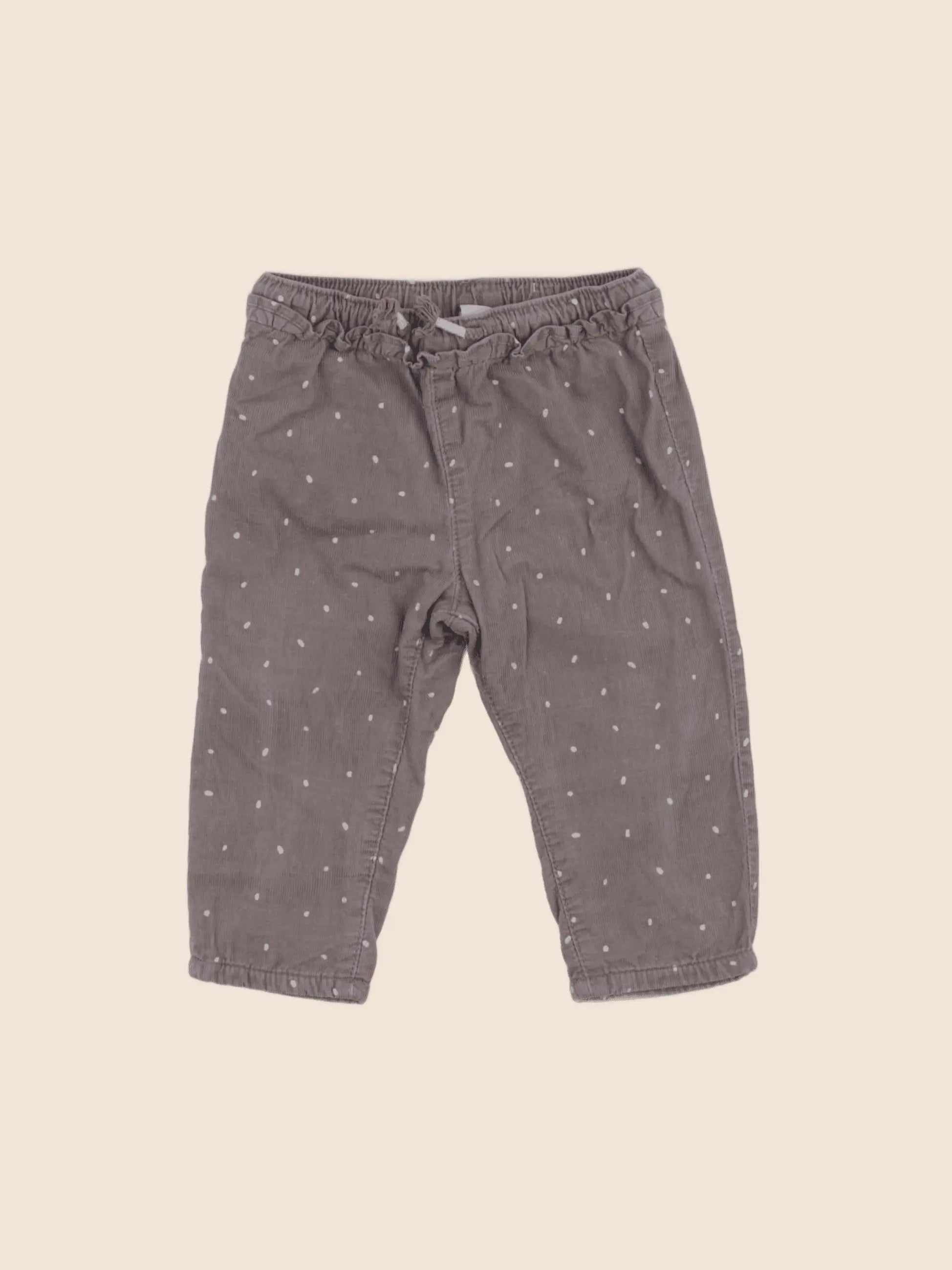H&M - pantalon gris - 3/6 mois