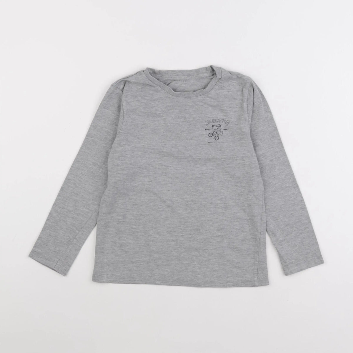 Vertbaudet - tee-shirt gris - 8 ans