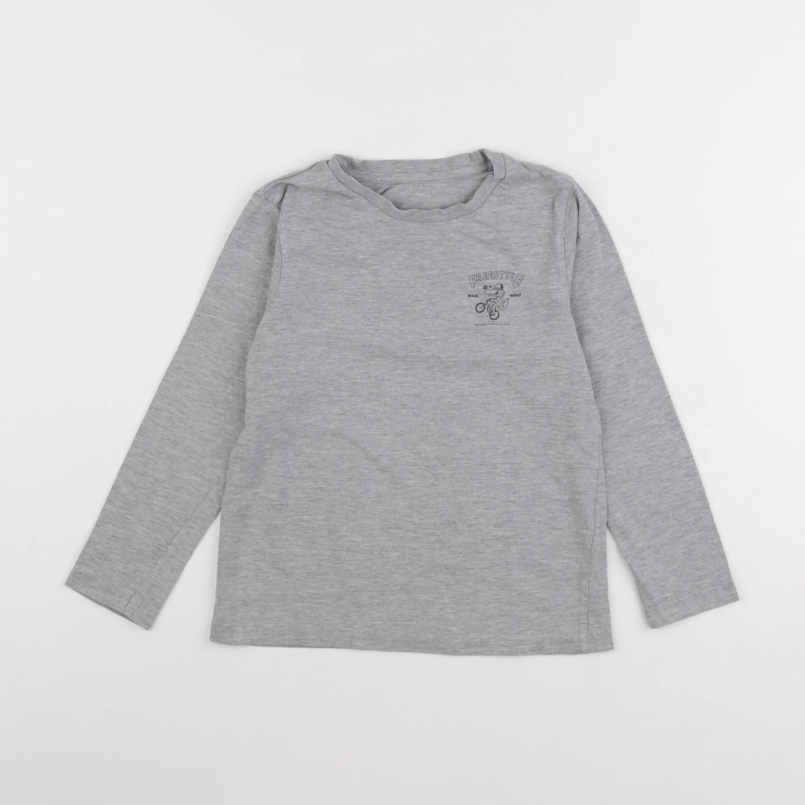 Vertbaudet - tee-shirt gris - 8 ans